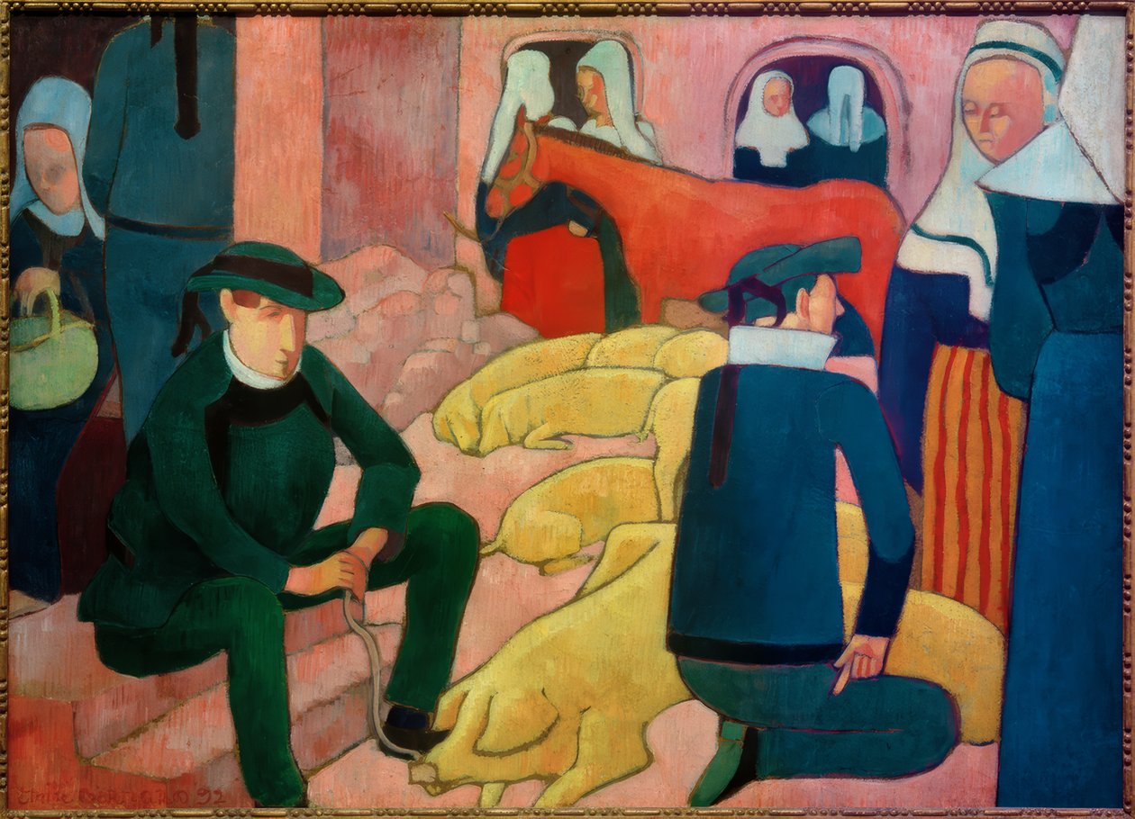 Der Schweinemarkt von Emile Bernard
