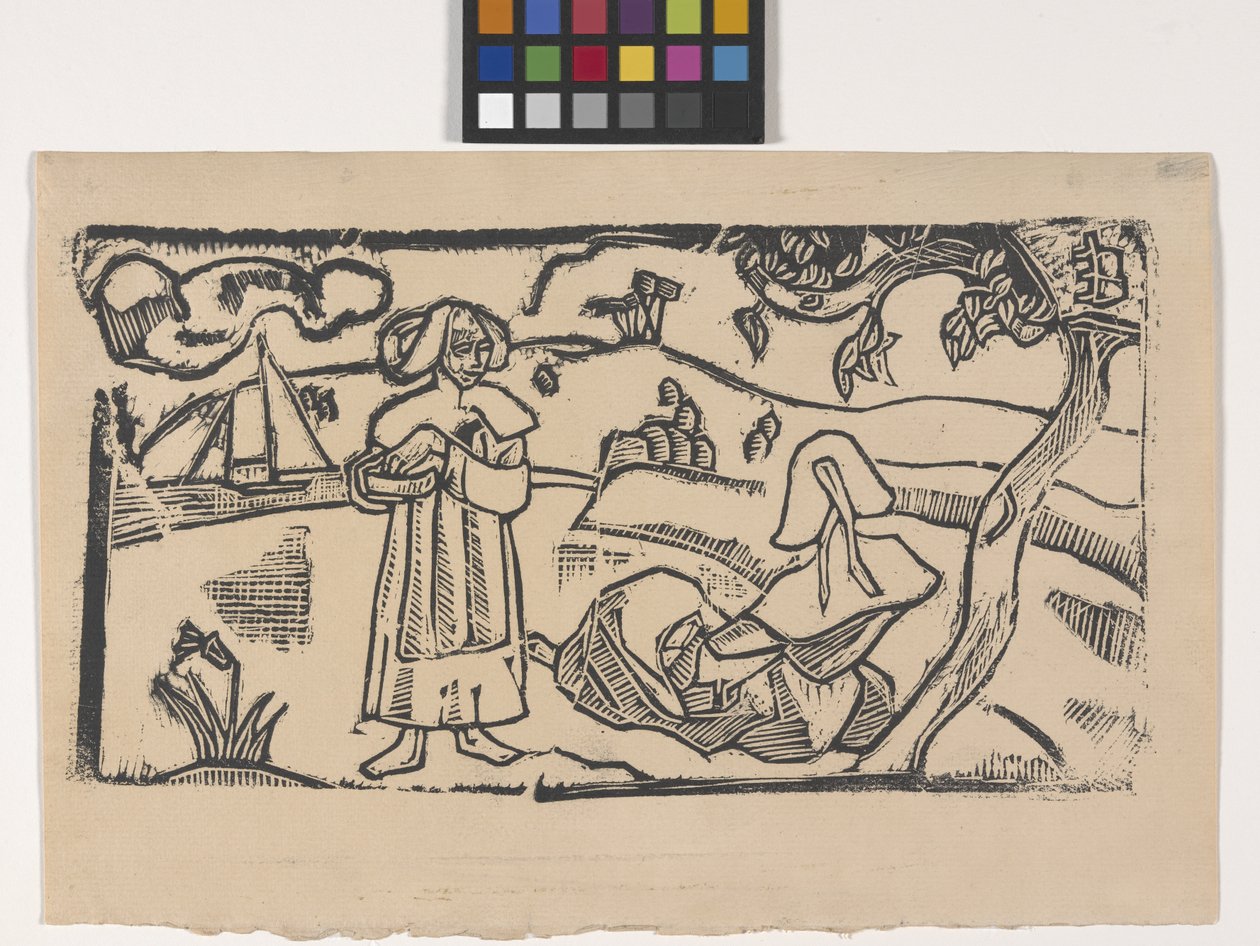 Zwei bretonische Frauen von Emile Bernard