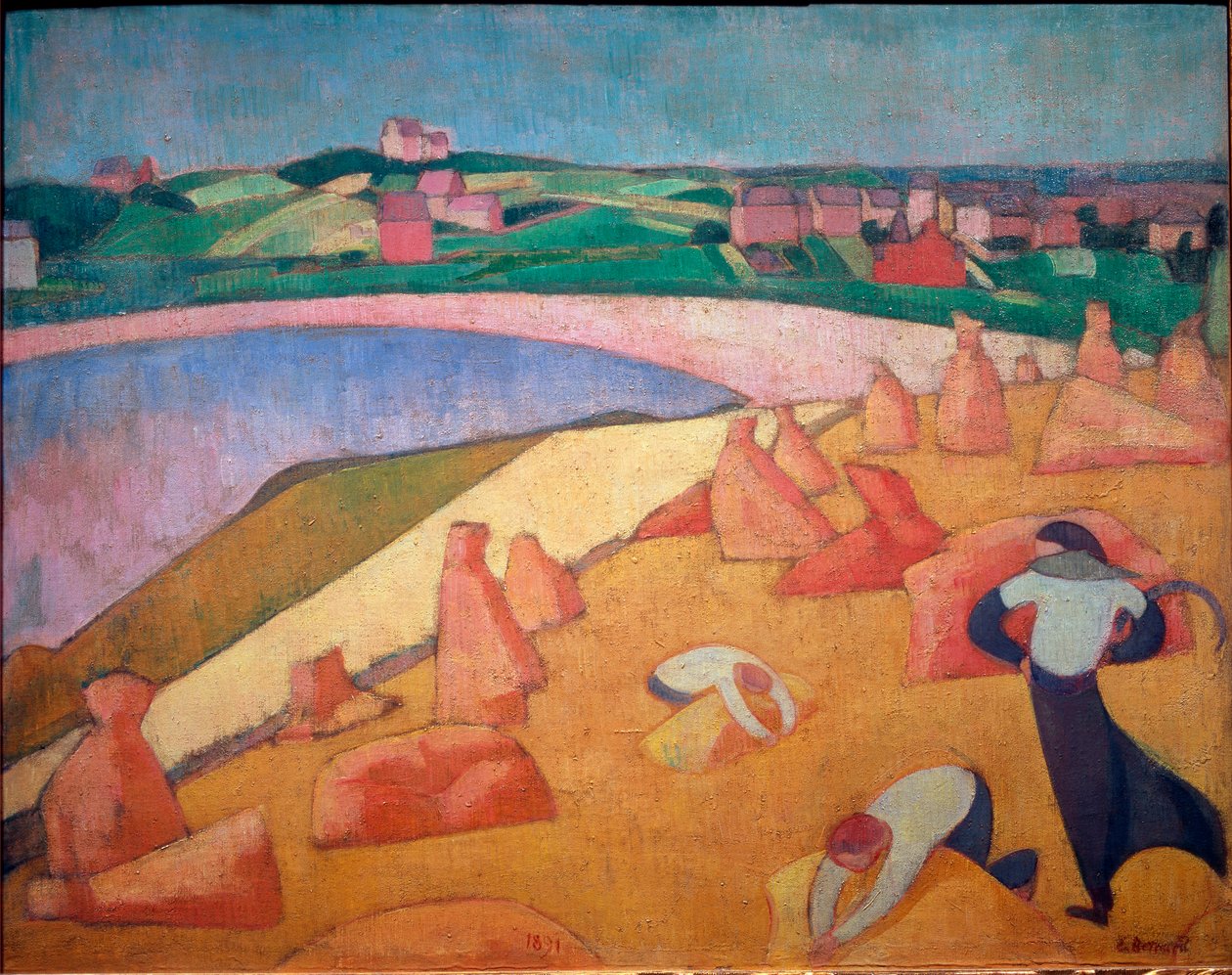 Erntezeit am Meer von Emile Bernard