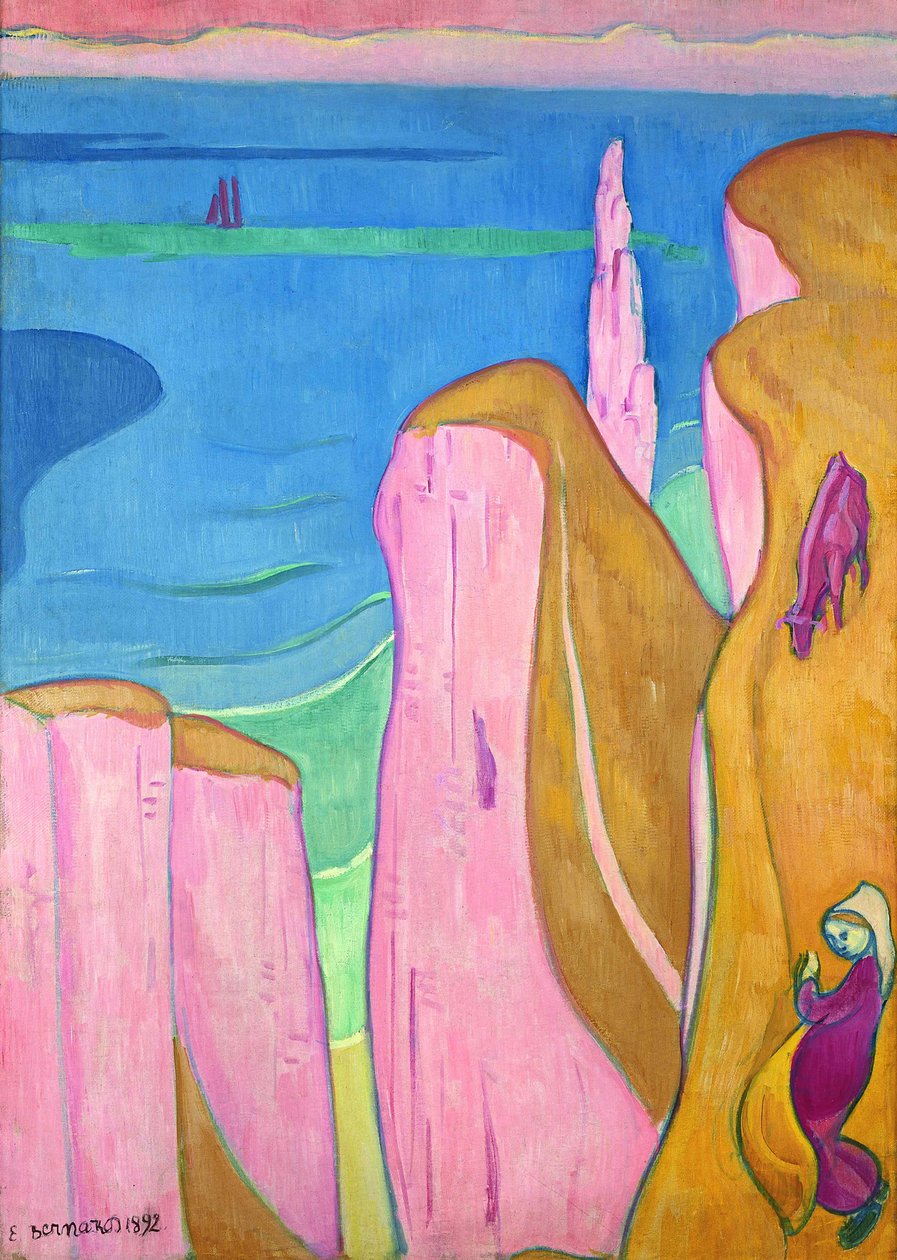 Die Klippen von Yport von Emile Bernard