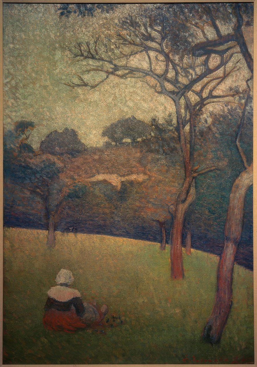 Sitzende Bretonin von Emile Bernard