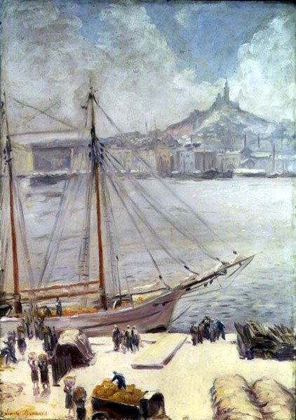 Der Kai, Marseille von Emile Bernard