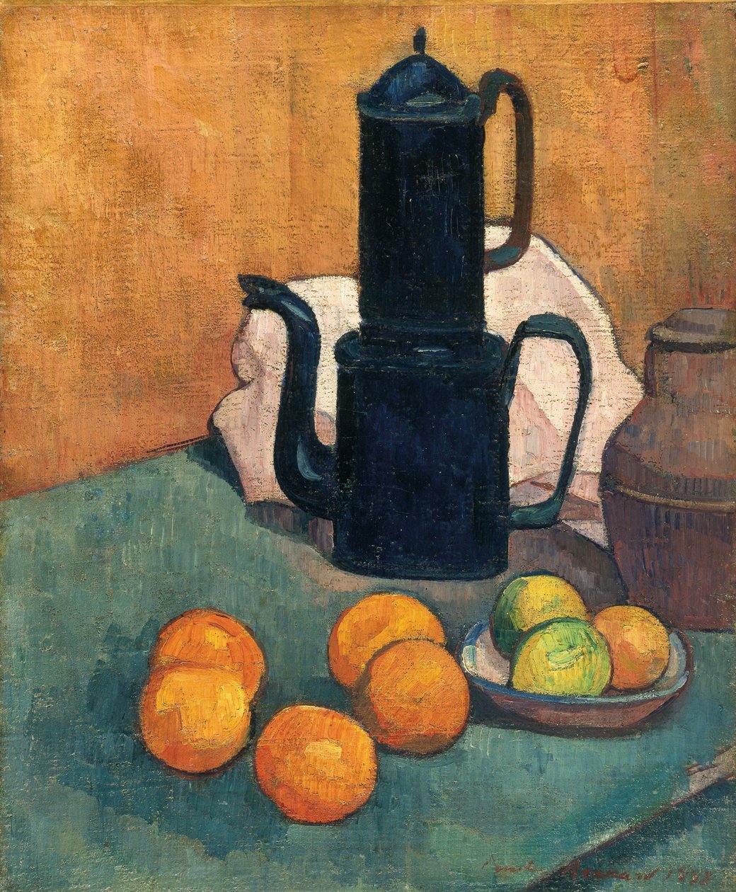 Der blaue Kaffeekanne von Emile Bernard
