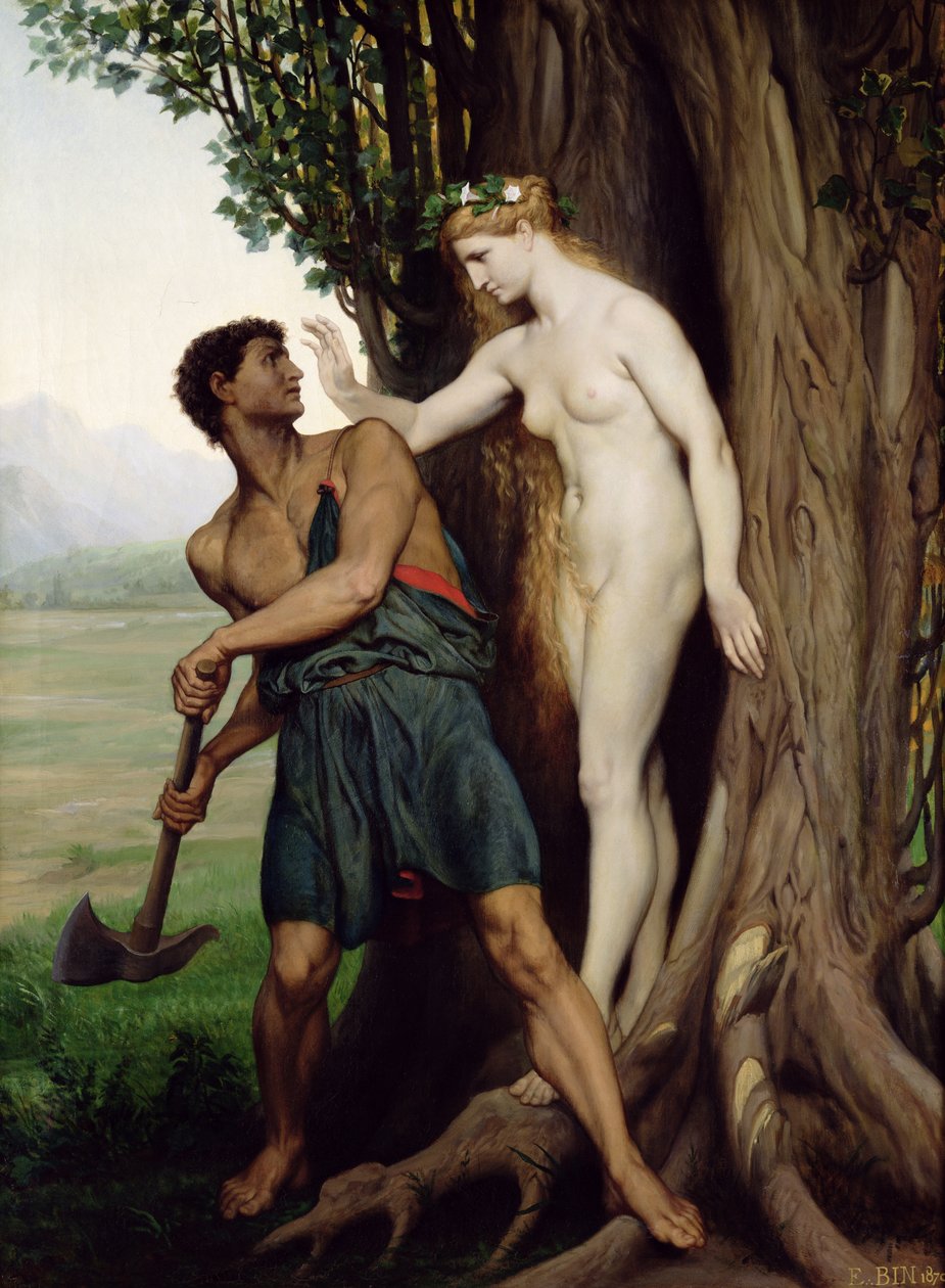 Die Hamadryade, 1870 von Emile Bin