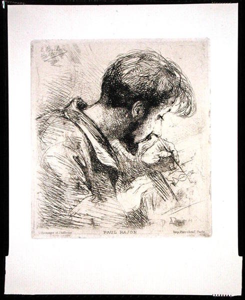 Porträt von Paul Rajon von Emile Boilvin