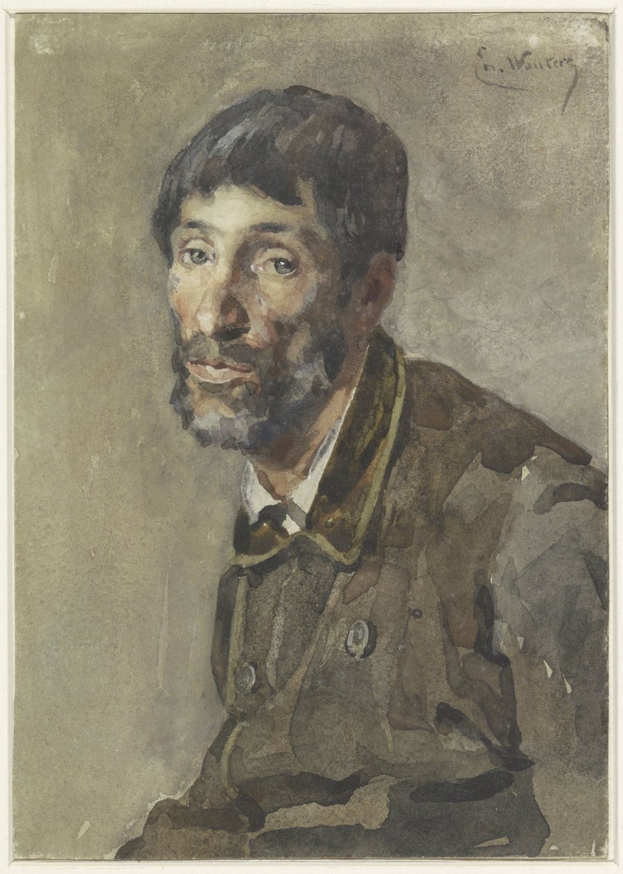 Porträt eines Mannes von Emile Charles Wauters