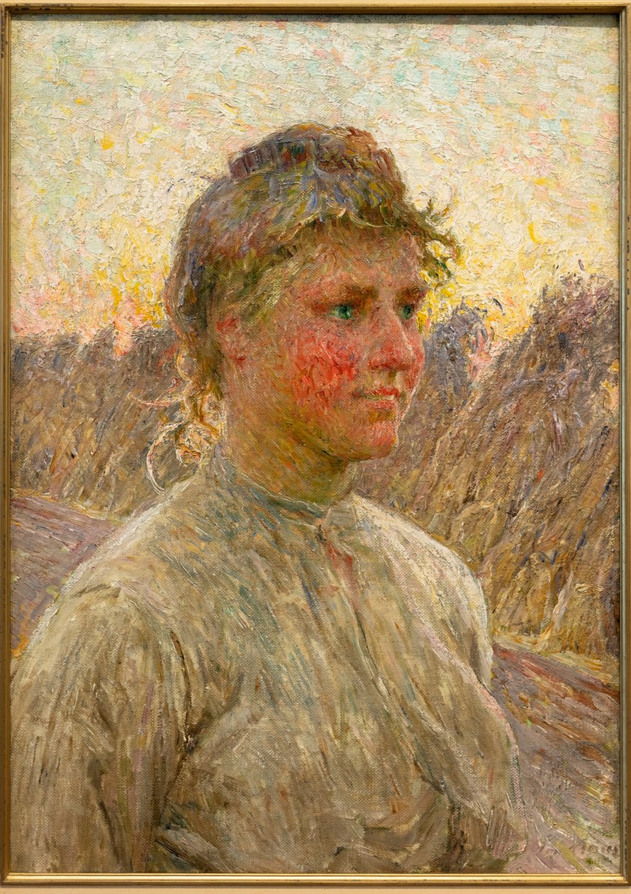 Junge Bäuerin von Emile Claus