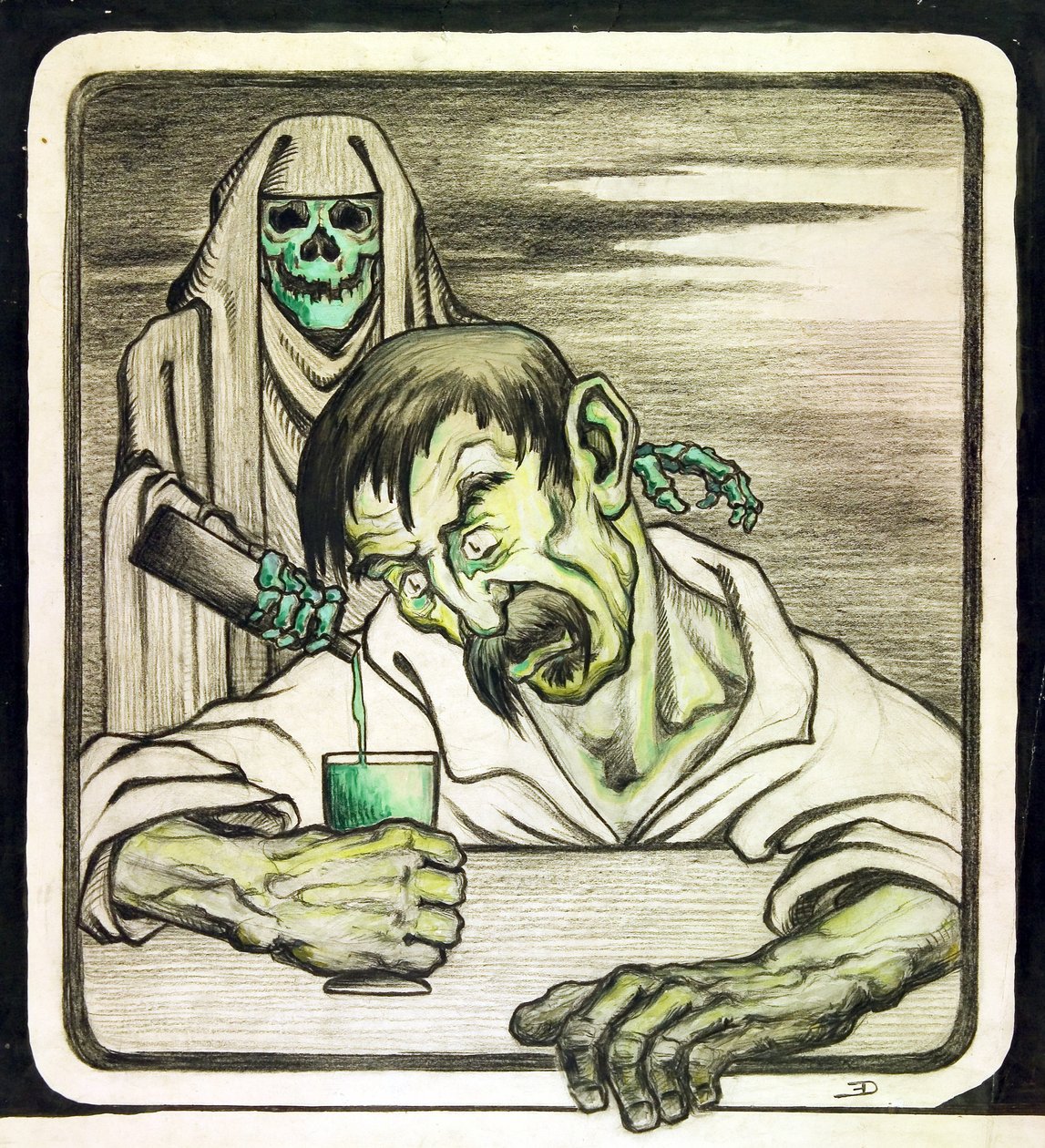 Der Absinth ist der Tod von Émile Decoeur