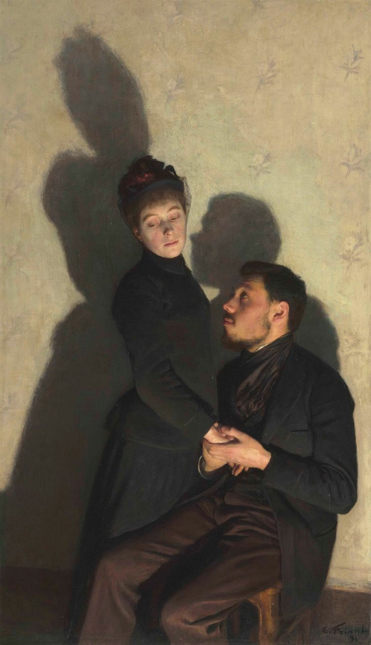 Ombres portées Schatten, 1891 von Emile Friant