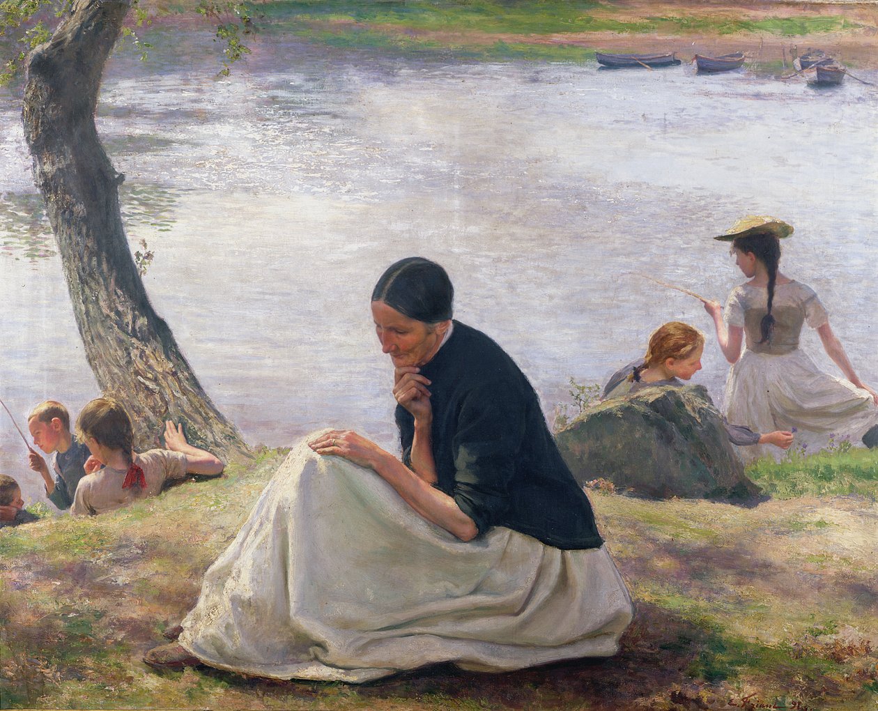 Souvenir, 1891 von Emile Friant