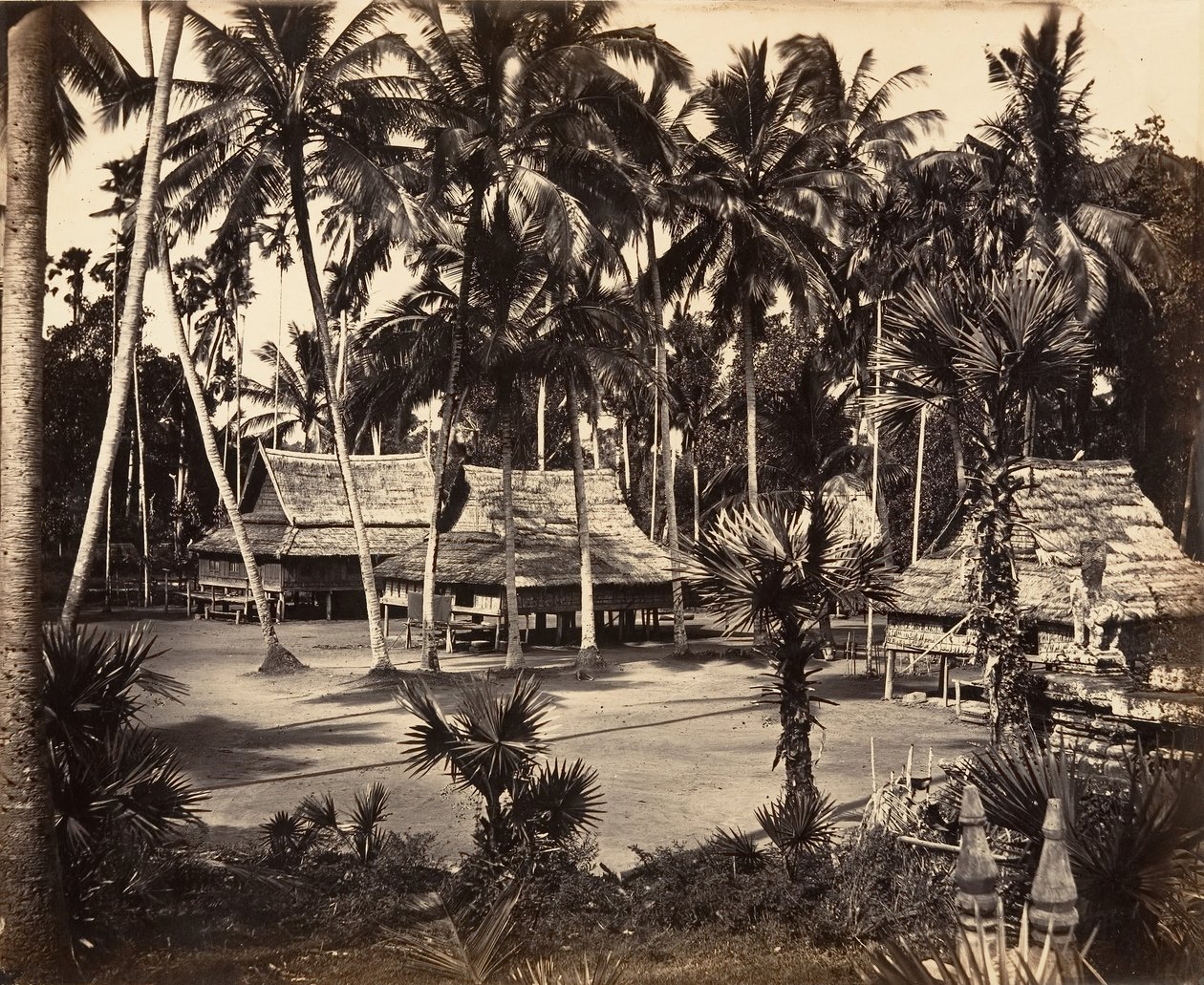 Bonzerie der Großen Pagode, 1866 von Emile Gsell