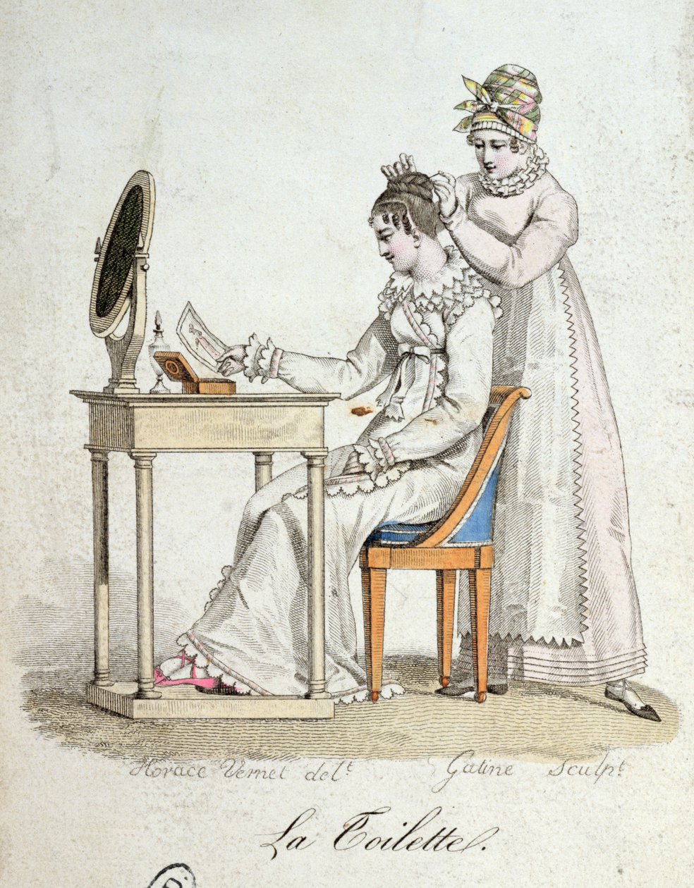 Der Frisiertisch, ca. 1816 von Emile Jean Horace Vernet