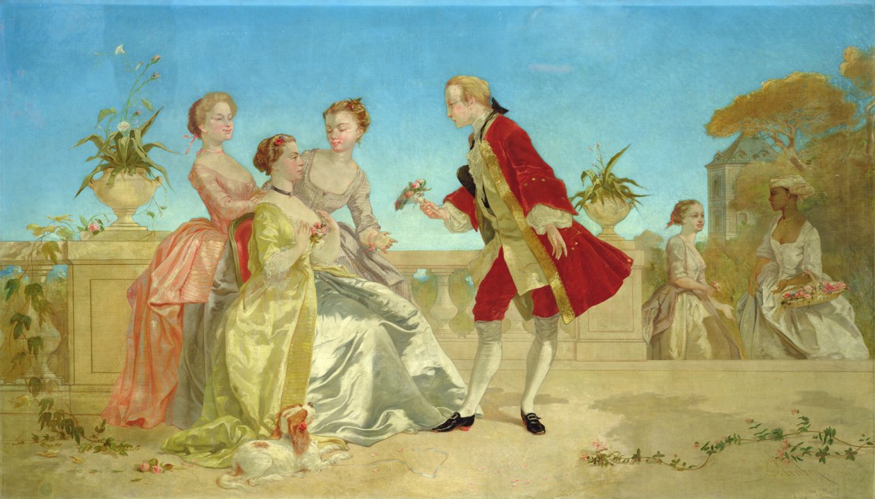 Ein Besuch bei seiner Verlobten von Emile Loubon