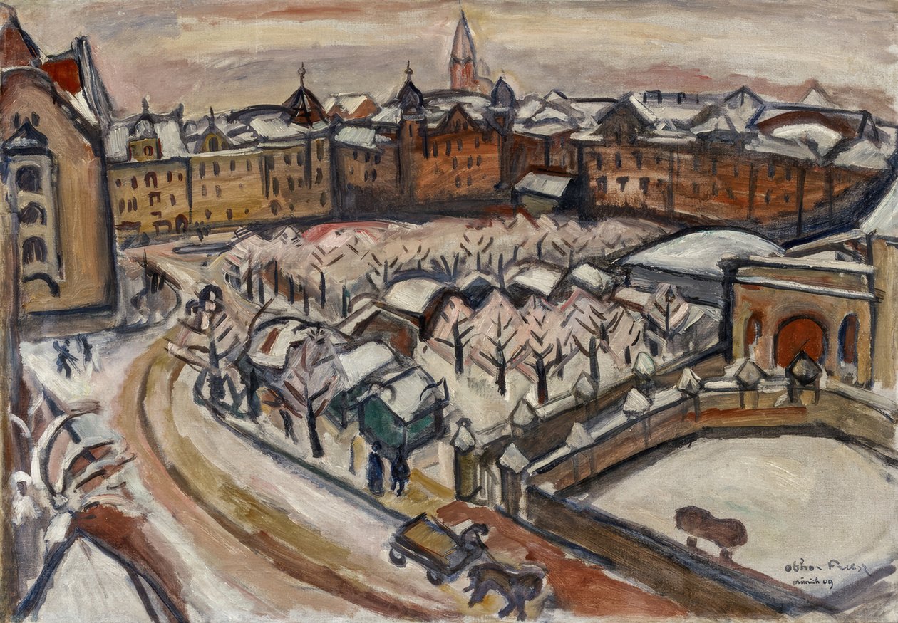 Schnee in München von Emile Othon Friesz