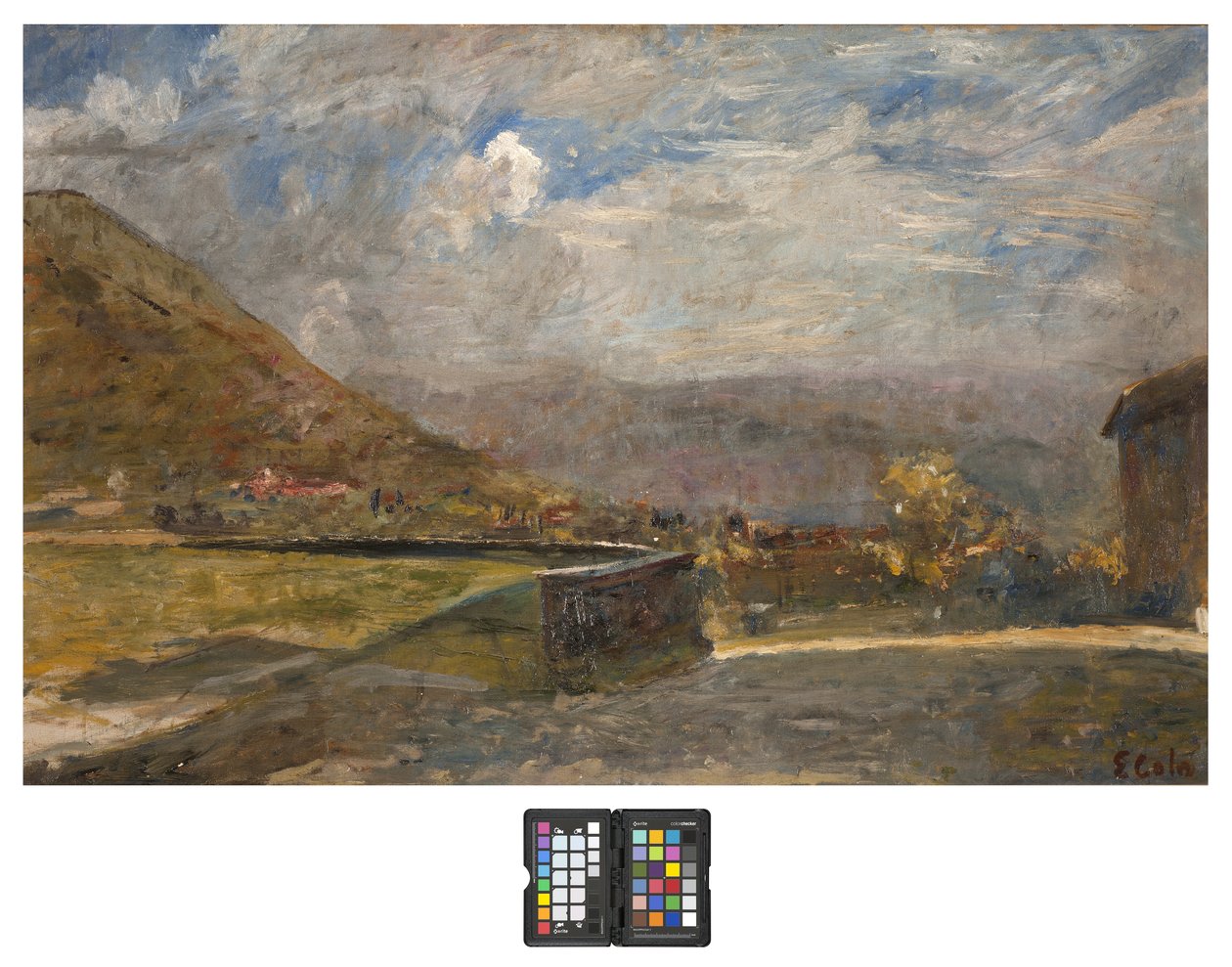 Hügel in Brianza, 1915-20 von Emilio Gola