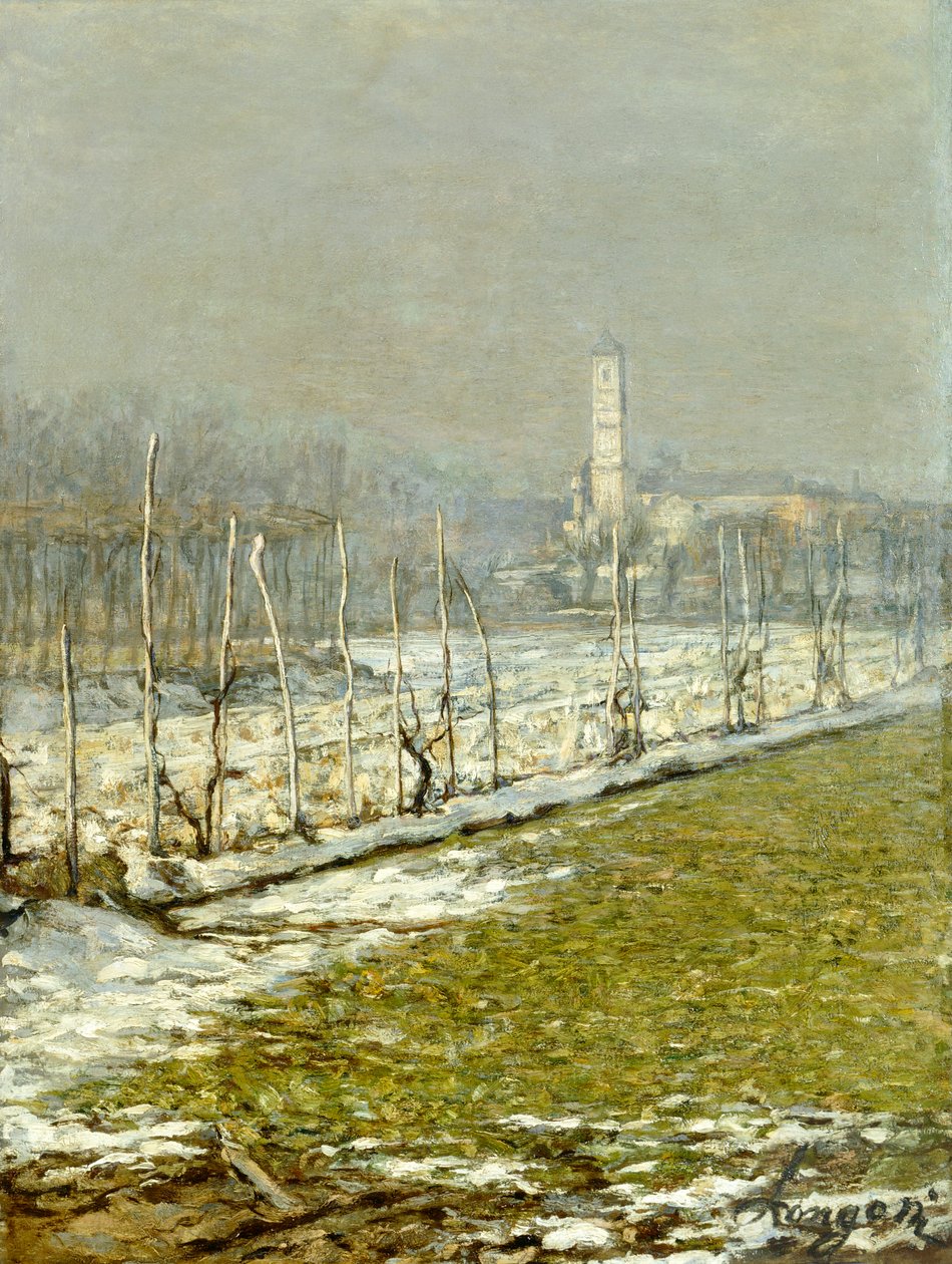 Landschaft. Wintersonne von Emilio Longoni