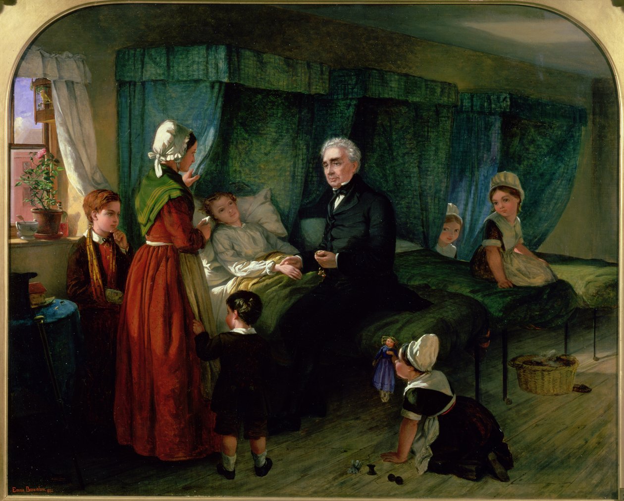 Das Krankenzimmer, 1864 von Emma Brownlow