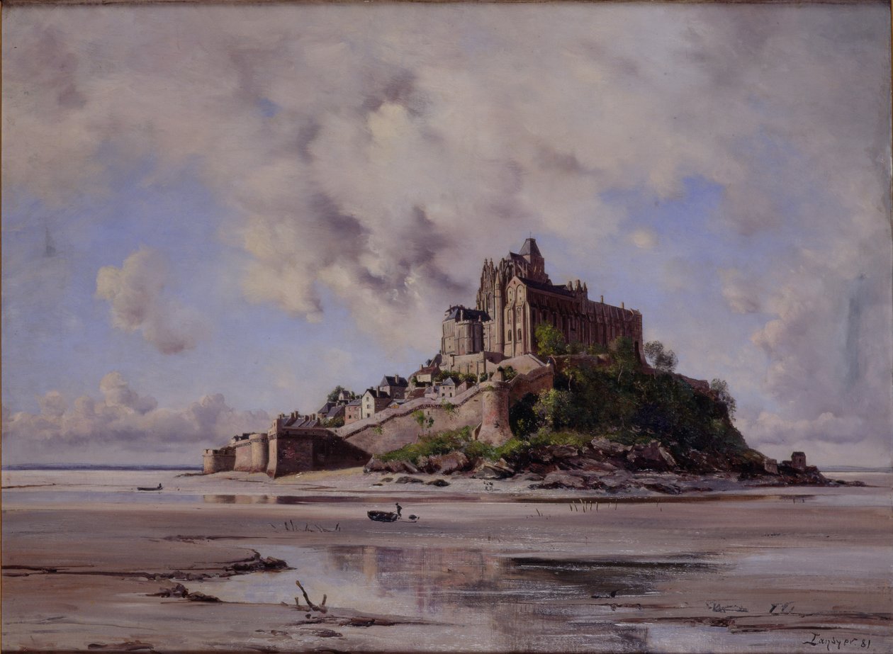 Mont Saint-Michel, Nordostseite, 1881 von Emmanuel Lansyer