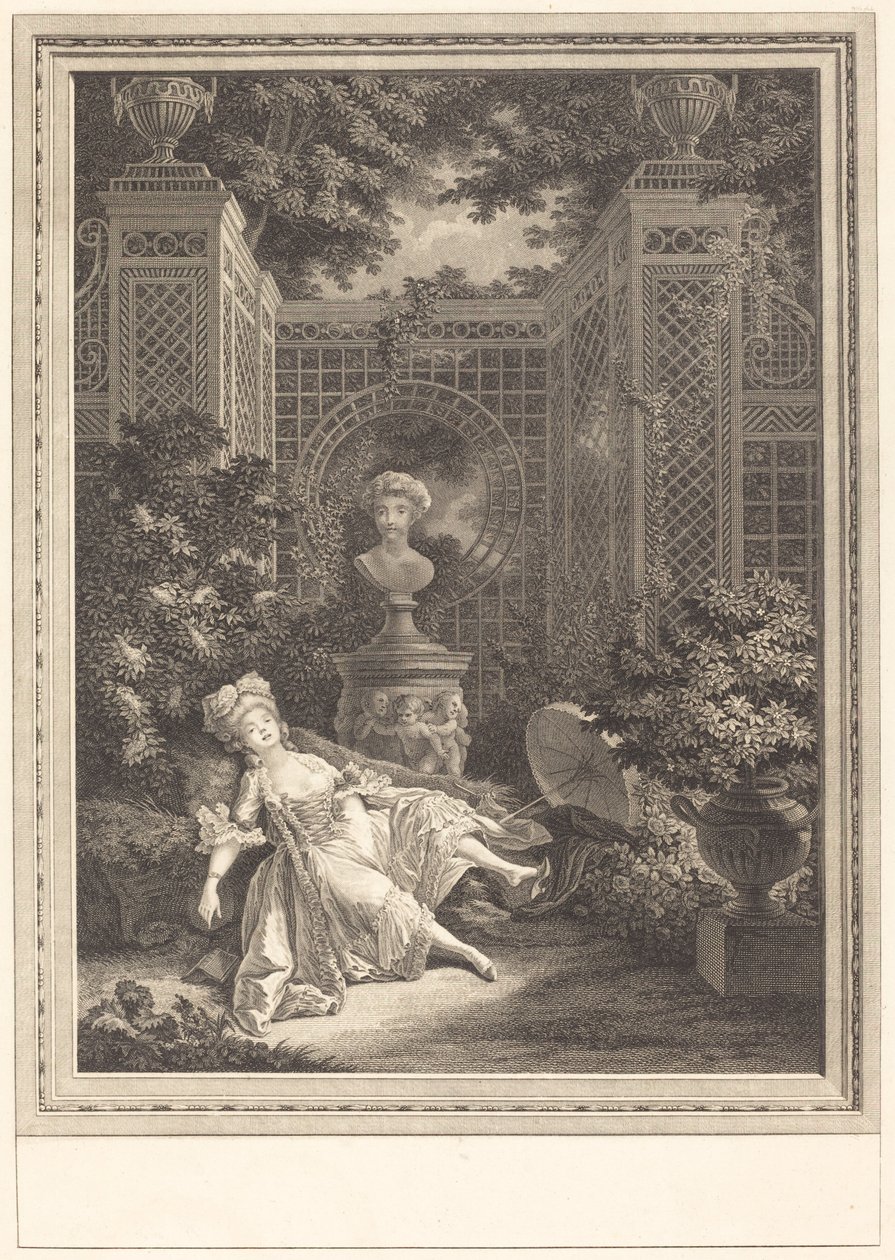 Der Mittag von Emmanuel Jean Nepomucène de Ghendt after Pierre Antoine Baudouin