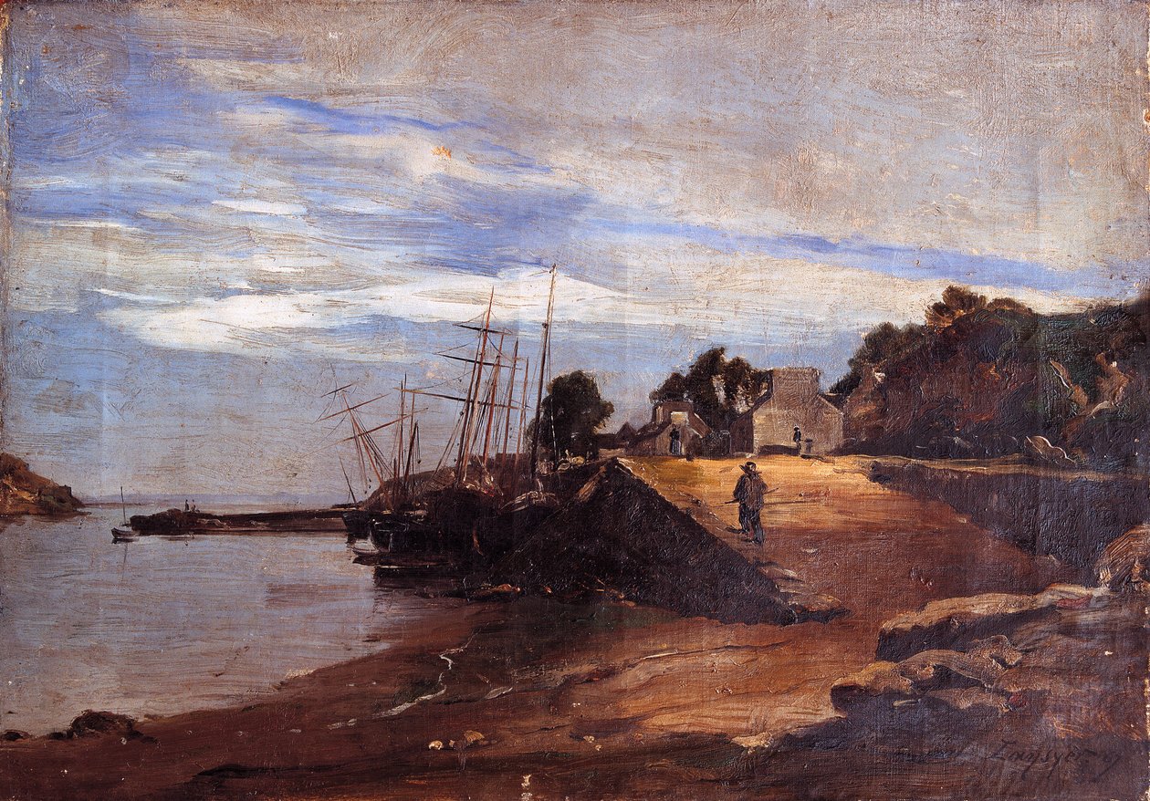Douarnenez, Port Ru, Boote von Emmanuel Lansyer