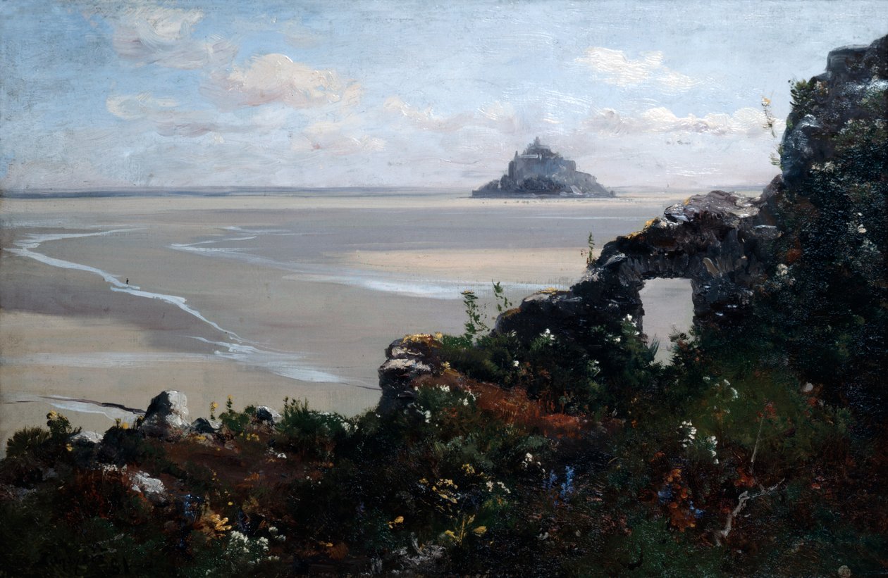 Mont Saint Michel, 1881 von Emmanuel Lansyer