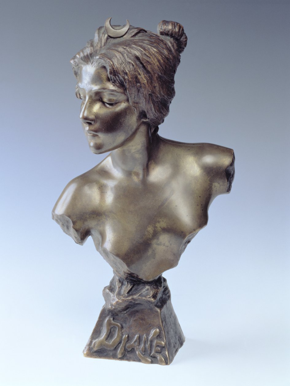 Büste der Diana, ca. 1910 von Emmanuel Villanis