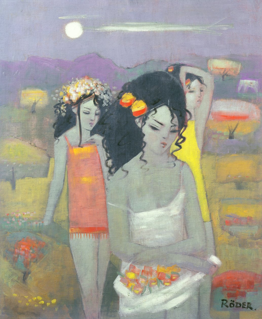 Blumen sammeln von Endre Roder