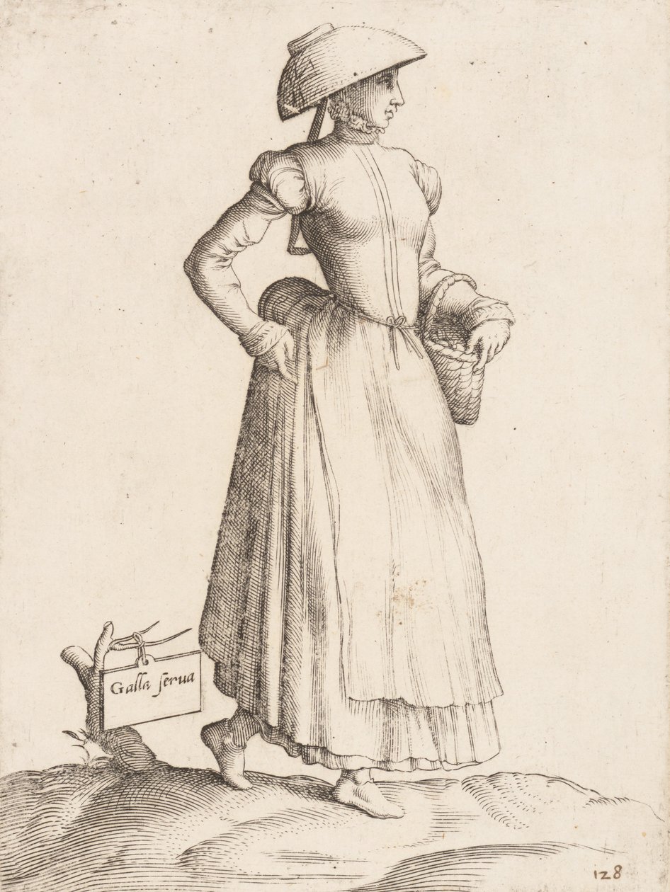 Kostümplatte: Galla Serva, ca. 1557-58 von Enea Vico