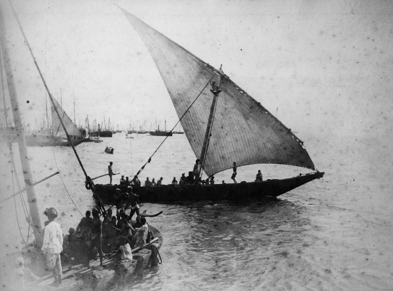 Bombay: Dubash-Boot, 1870er Jahre von English Photographer