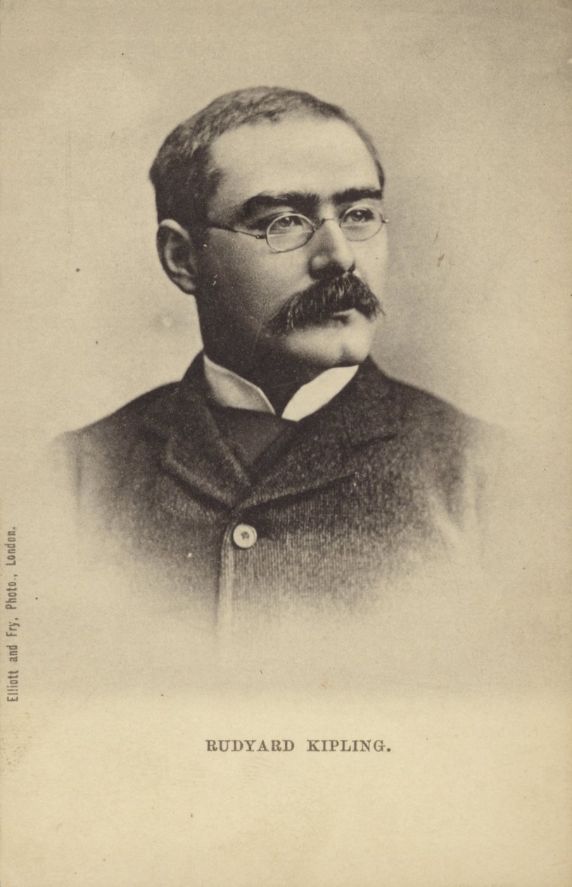 Rudyard Kipling (1865-1936), englischer Kurzgeschichtenschreiber, Dichter und Romanautor von English Photographer