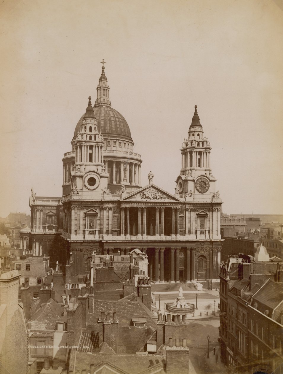 St. Pauls Kathedrale, London, frühes 20. Jahrhundert von English Photographer