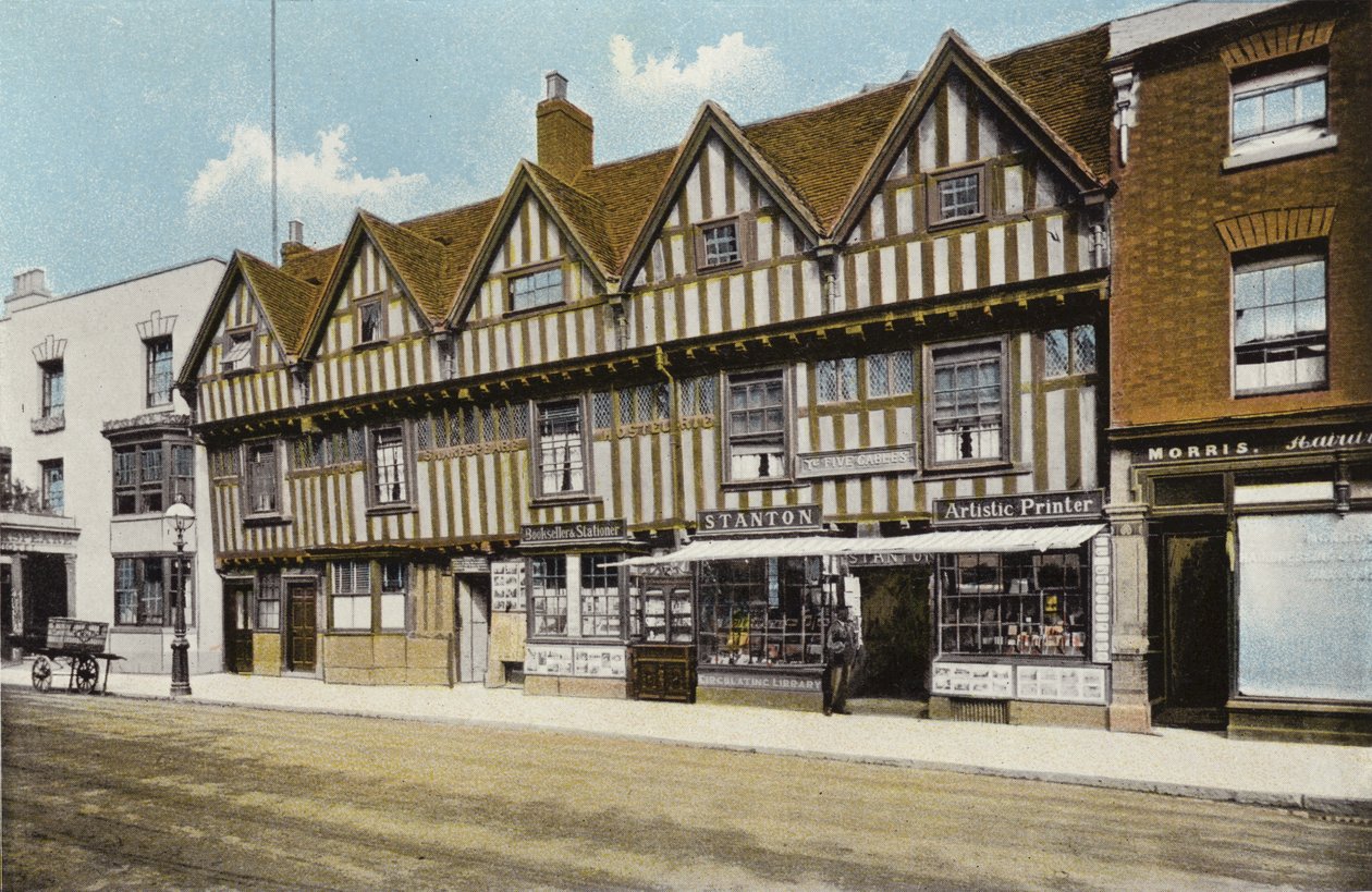 Die Fünf Giebel, Stratford-upon-Avon von English Photographer