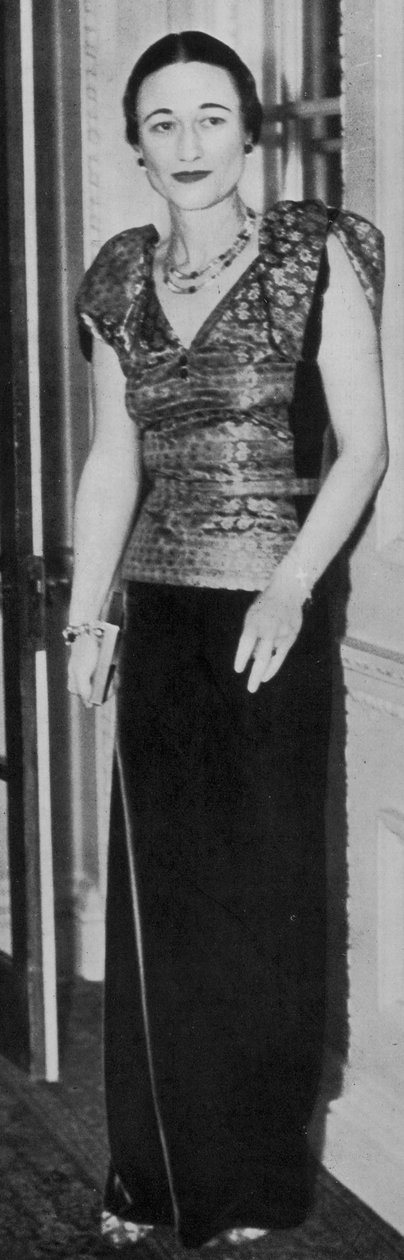 Wallis Simpson, 1936 von English Photographer