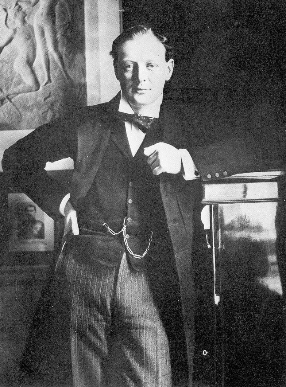 Winston Spencer Churchill im Jahr 1904 von English Photographer