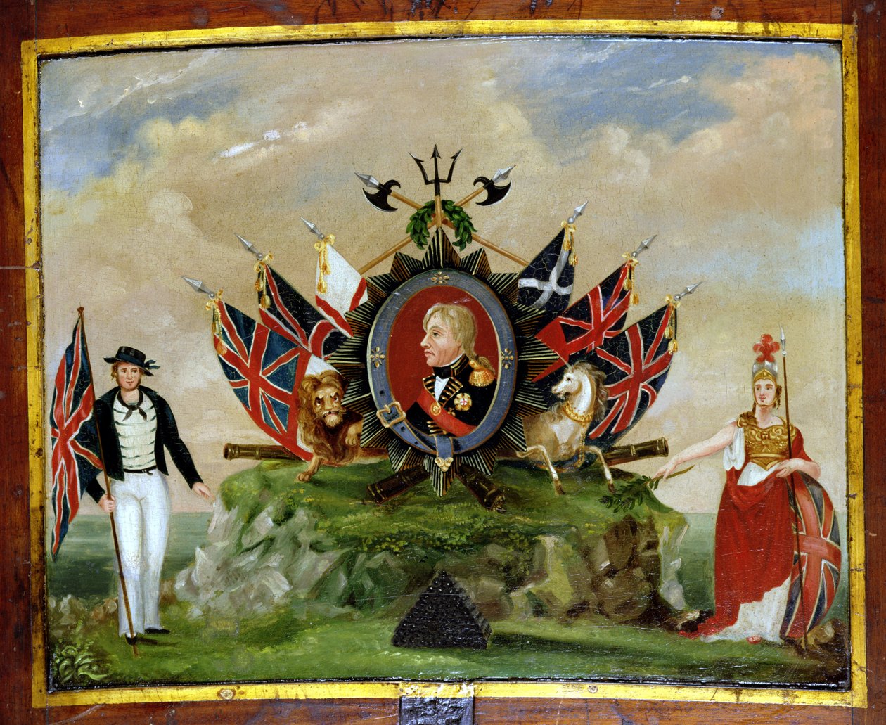 Eine Hommage an Nelson, ca. 1820 von English School