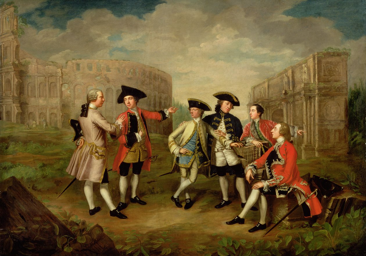 Britischer Gentleman in Rom, ca. 1750 von English School