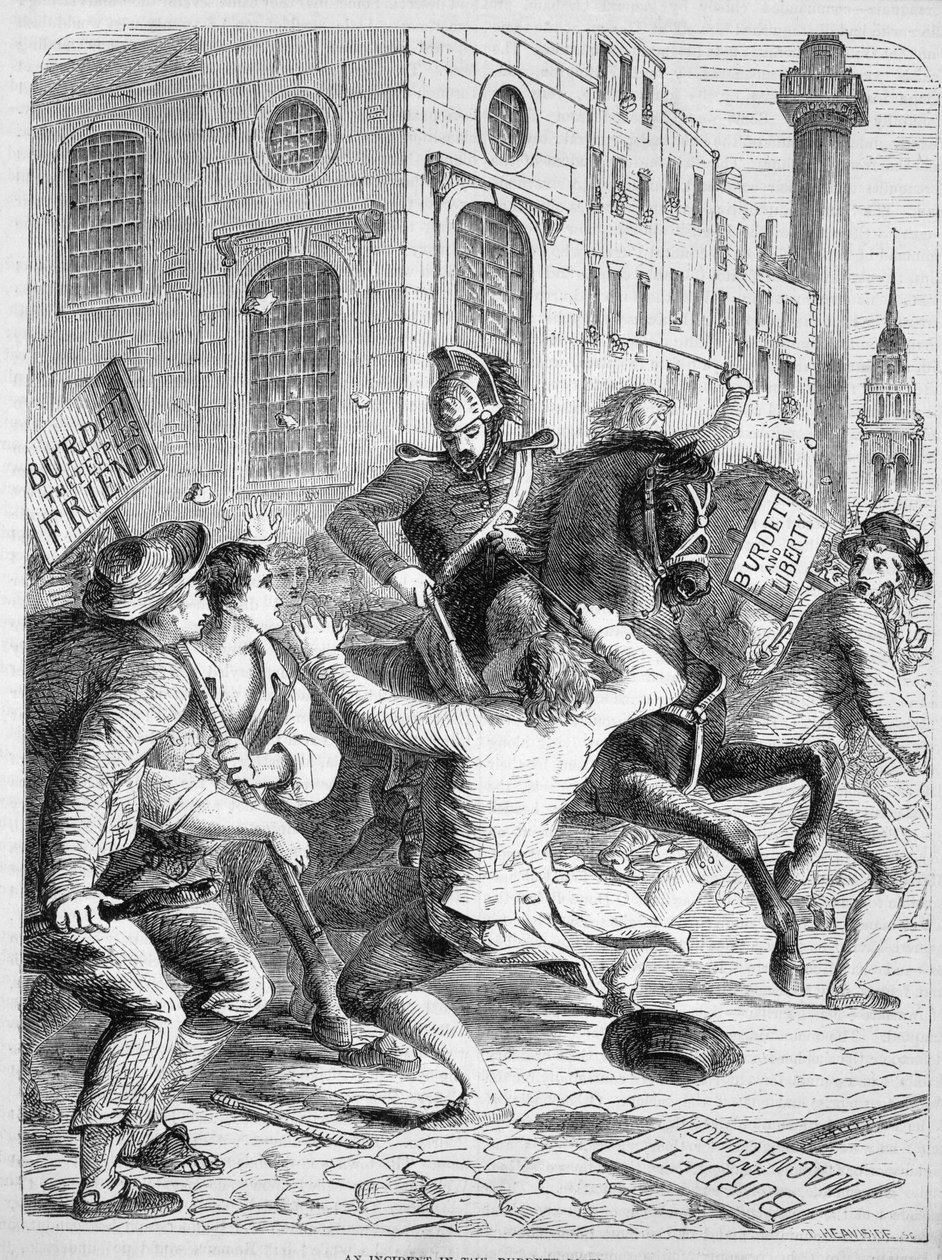 Burdett-Aufstand, 1810 von English School
