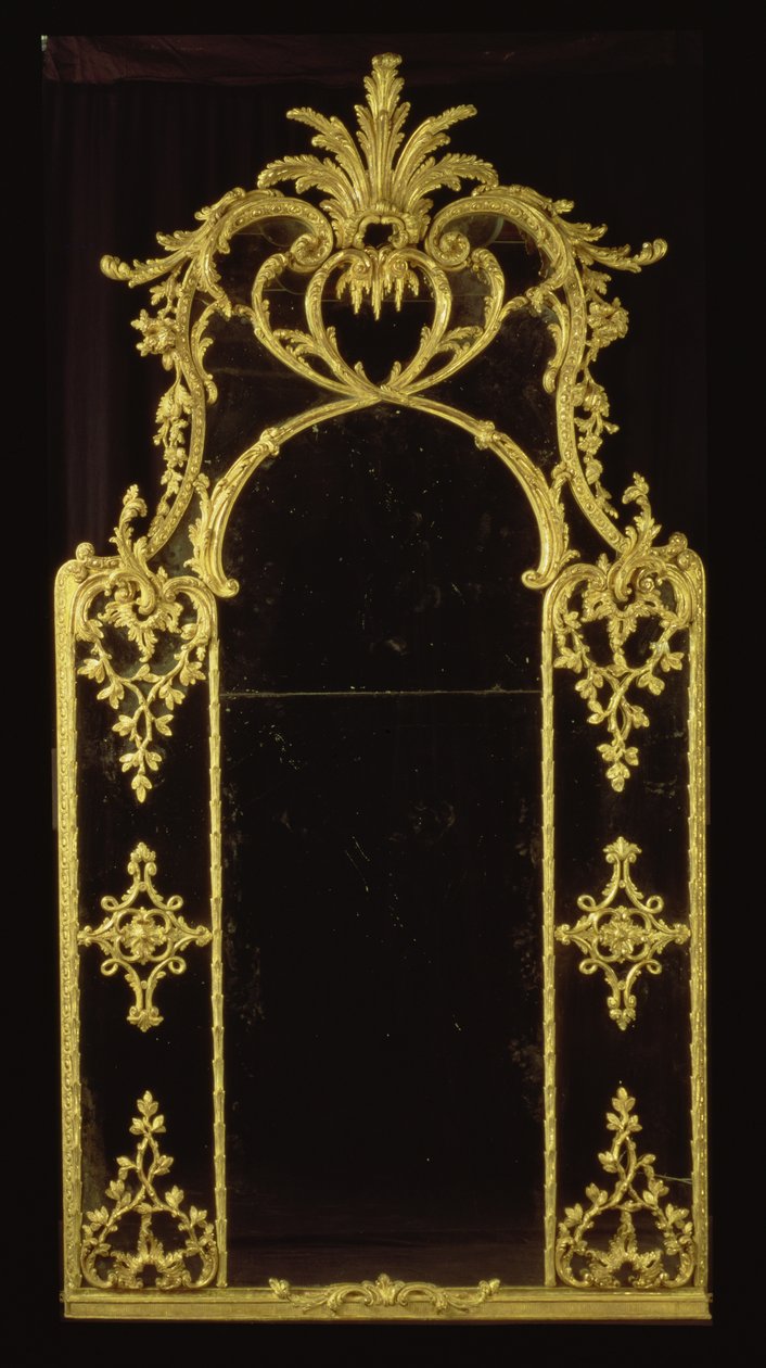 Chippendale Spiegel, ca. 1750 von English School