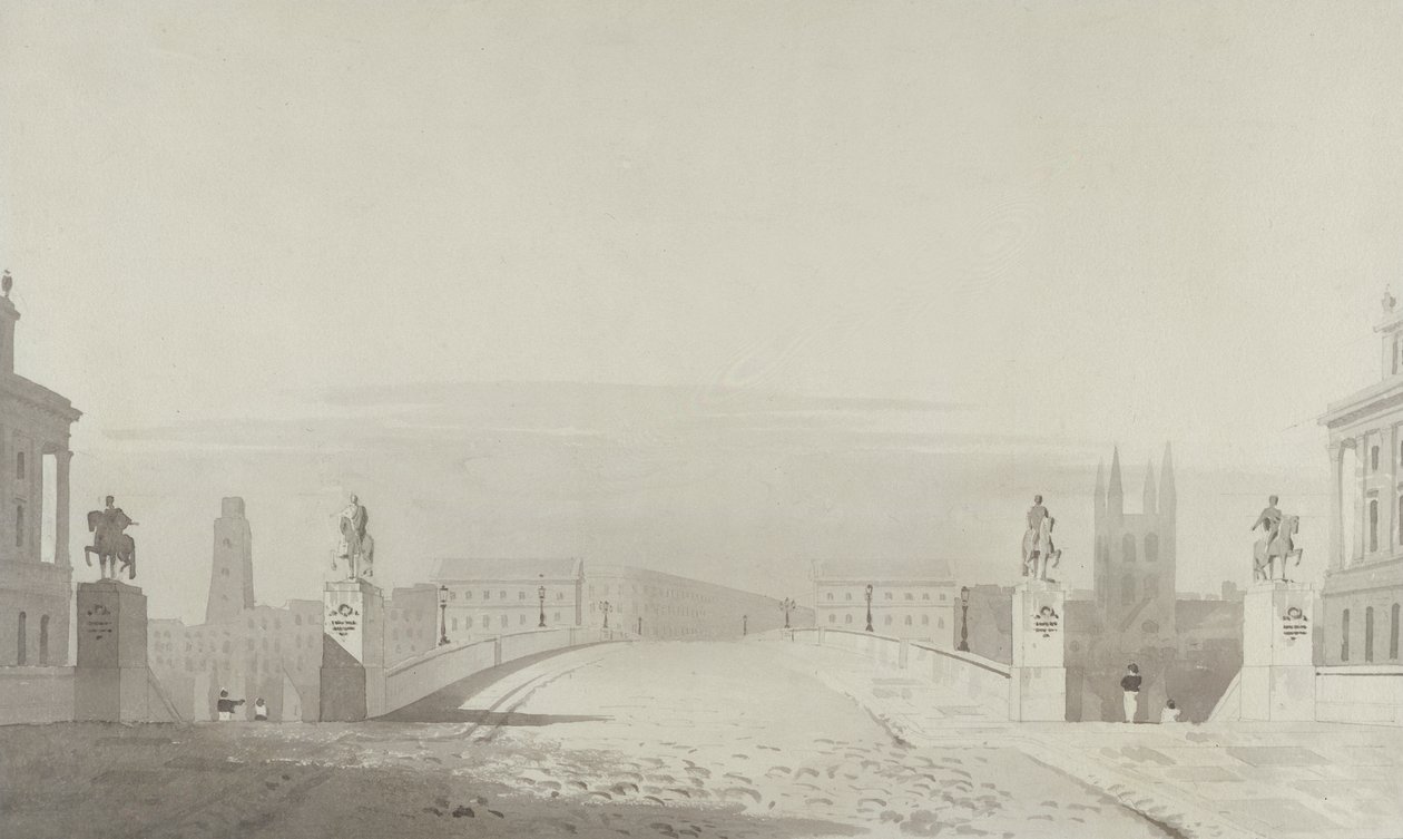 Entwurf für den Zugang zur London Bridge von English School