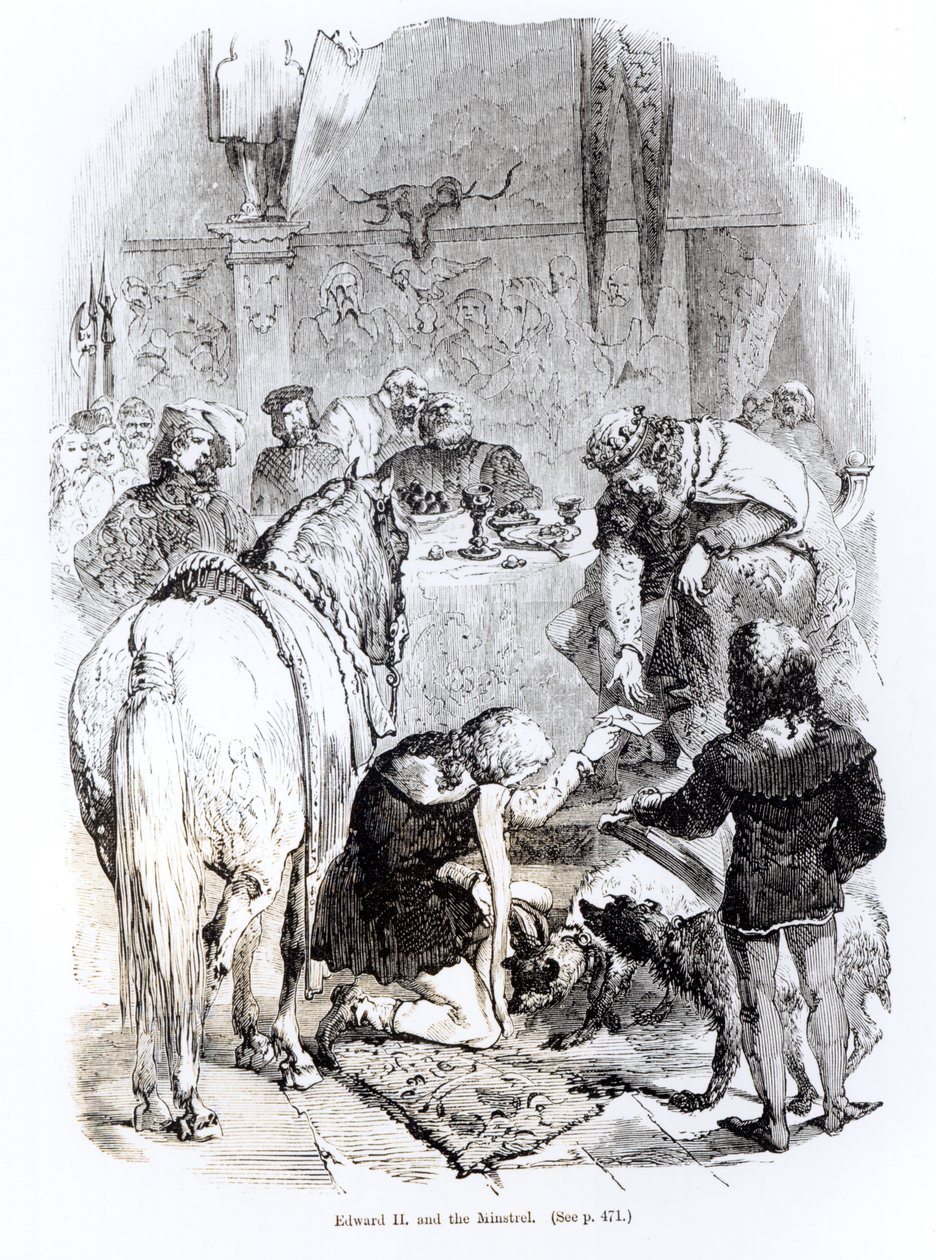 Edward II und der Minnesänger von English School