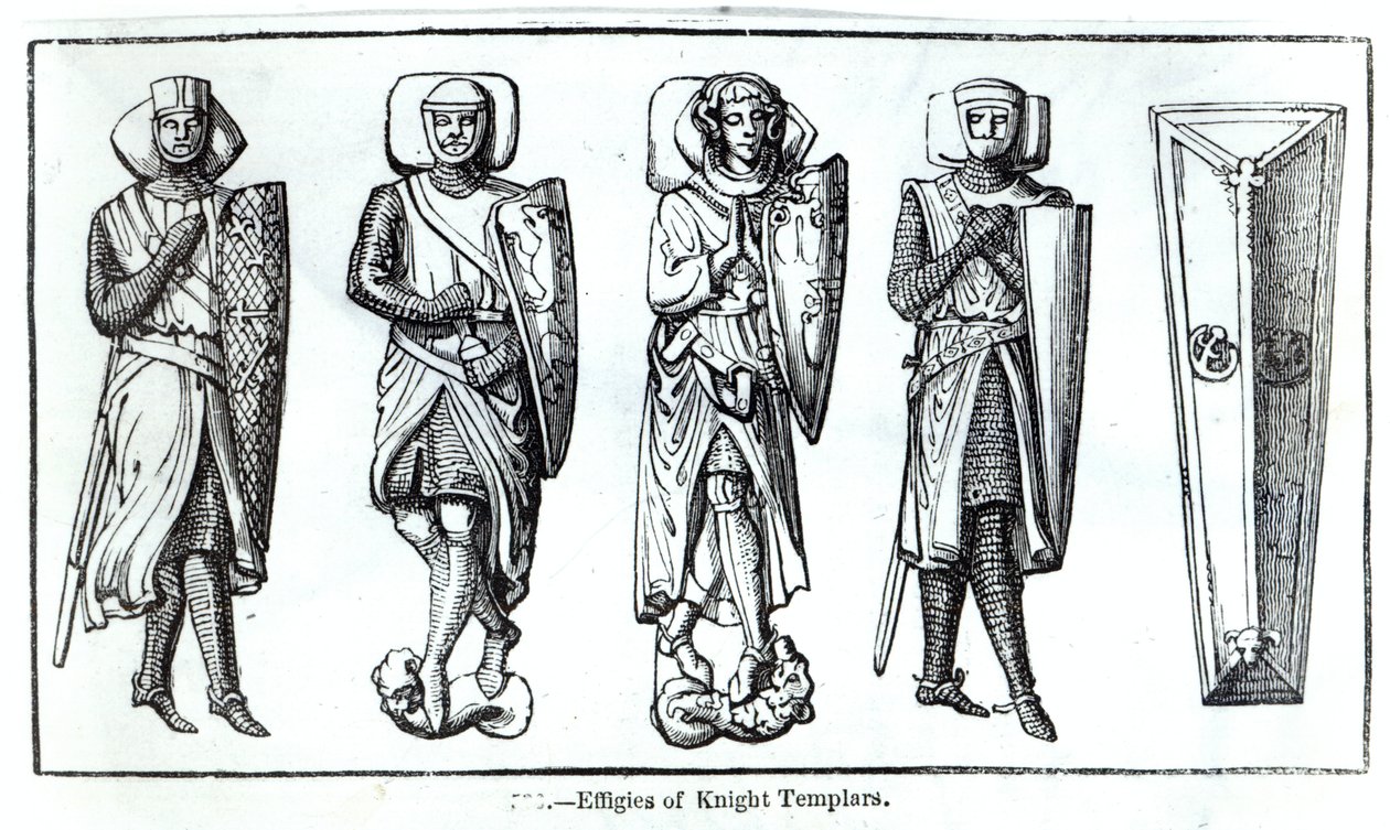 Effigien der Tempelritter von English School