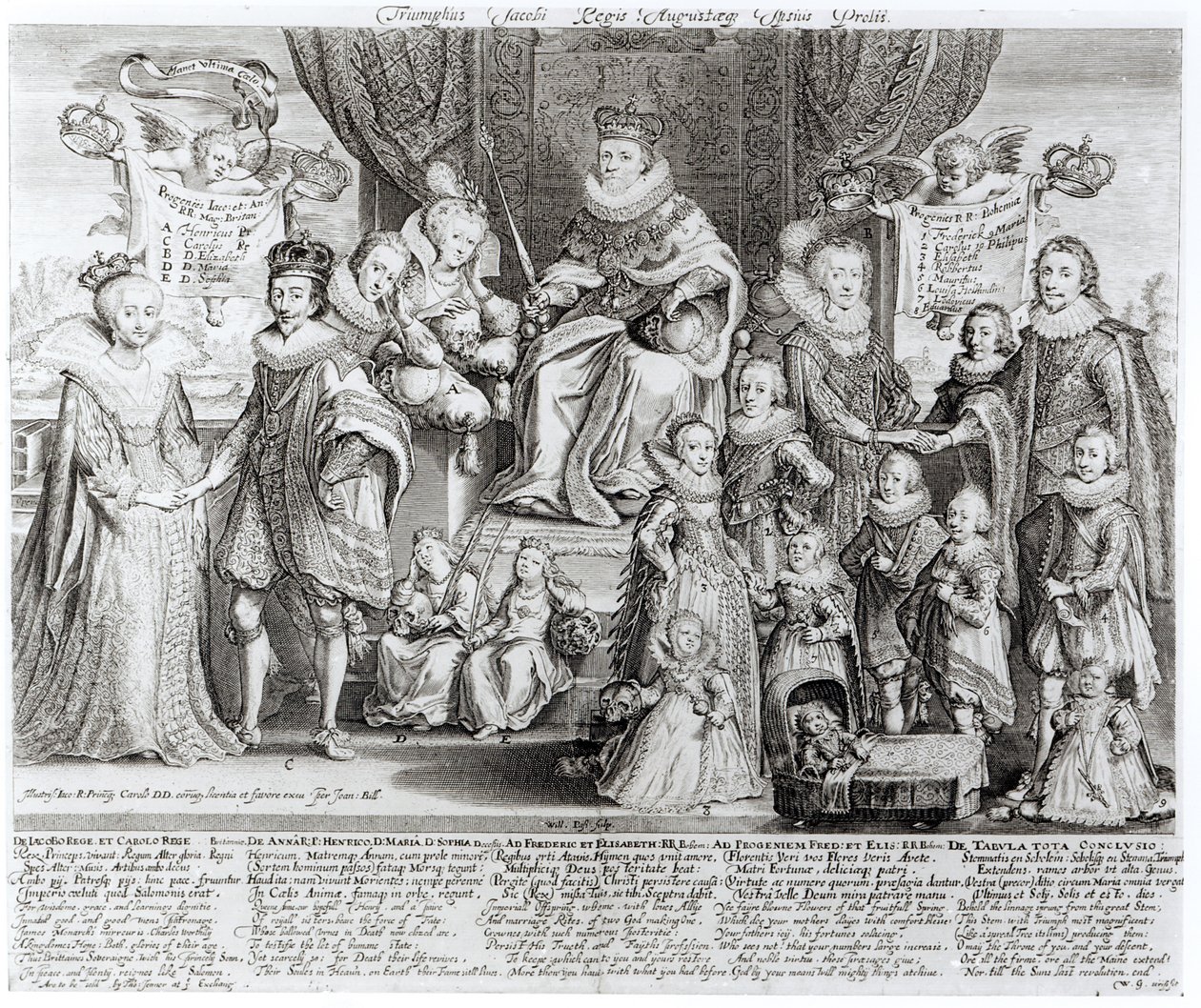 Familienporträt von James I. von England von English School