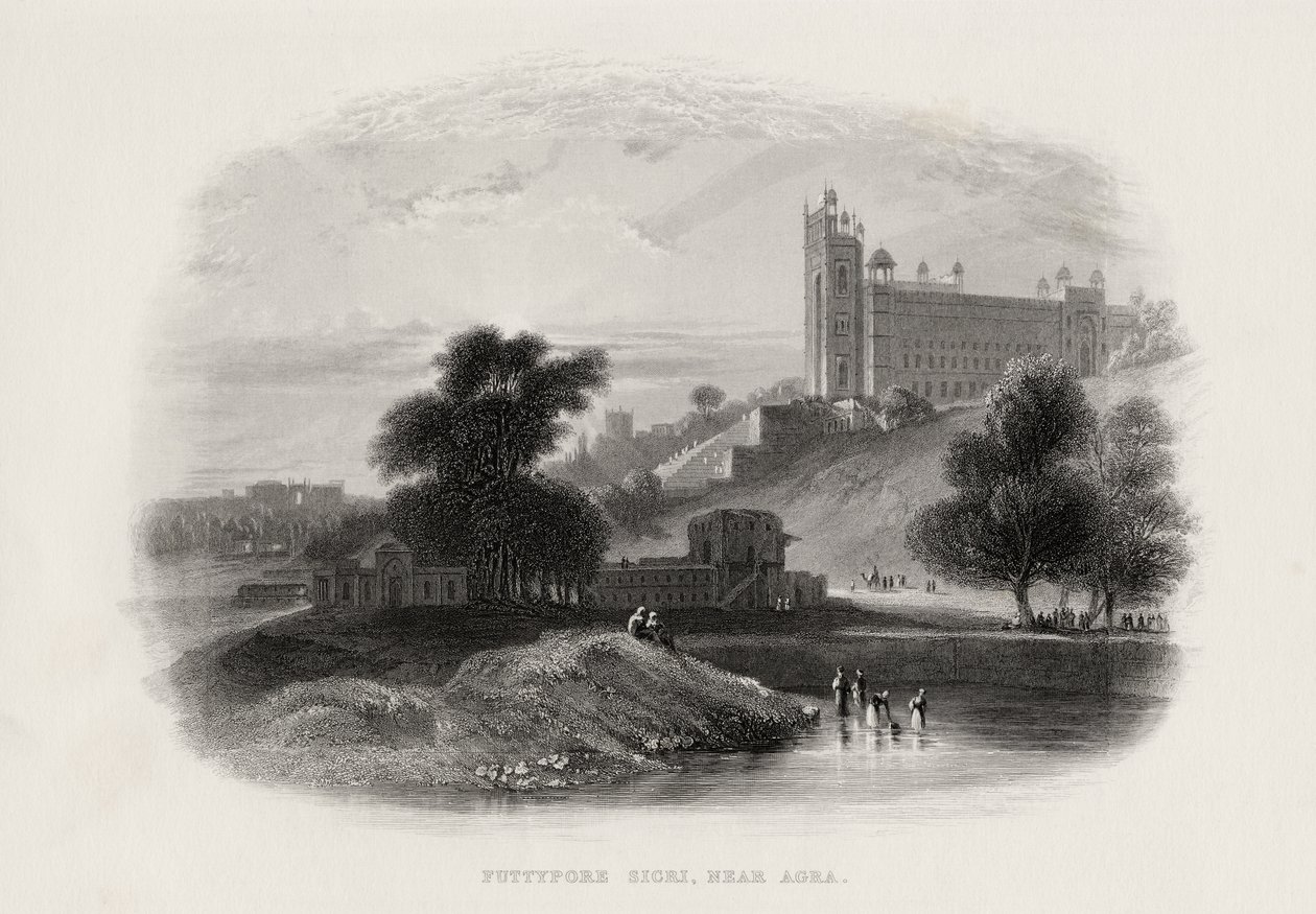 Futtypore Sicri in der Nähe von Agra, Indien von English School