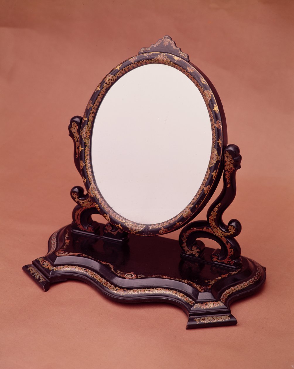 Vergoldeter Pappmaché-Spiegel, ca. 1890 von English School