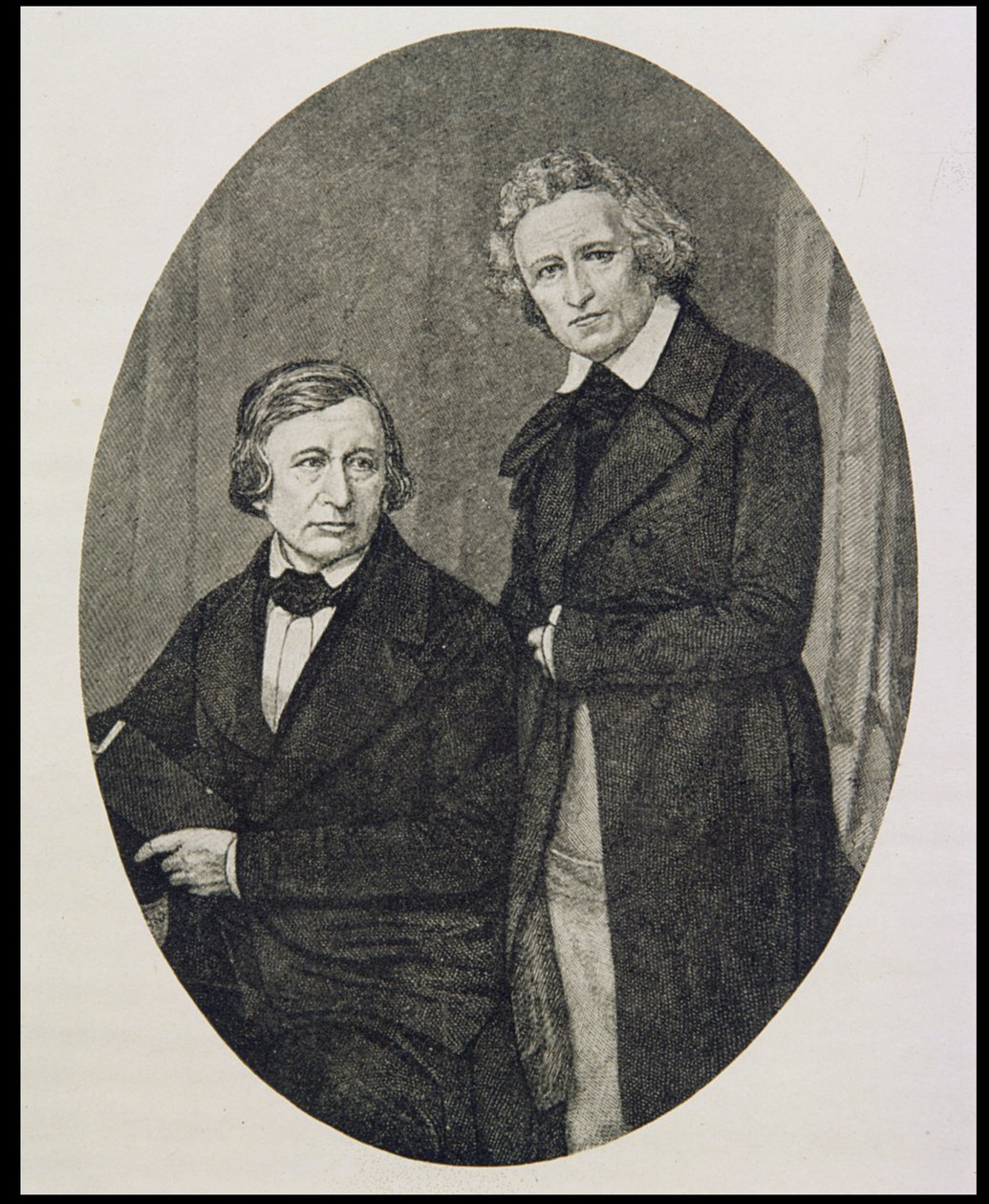 Jacob Ludwig Karl Grimm (1785-1863) und Wilhelm Karl Grimm (1786-1859) von English School