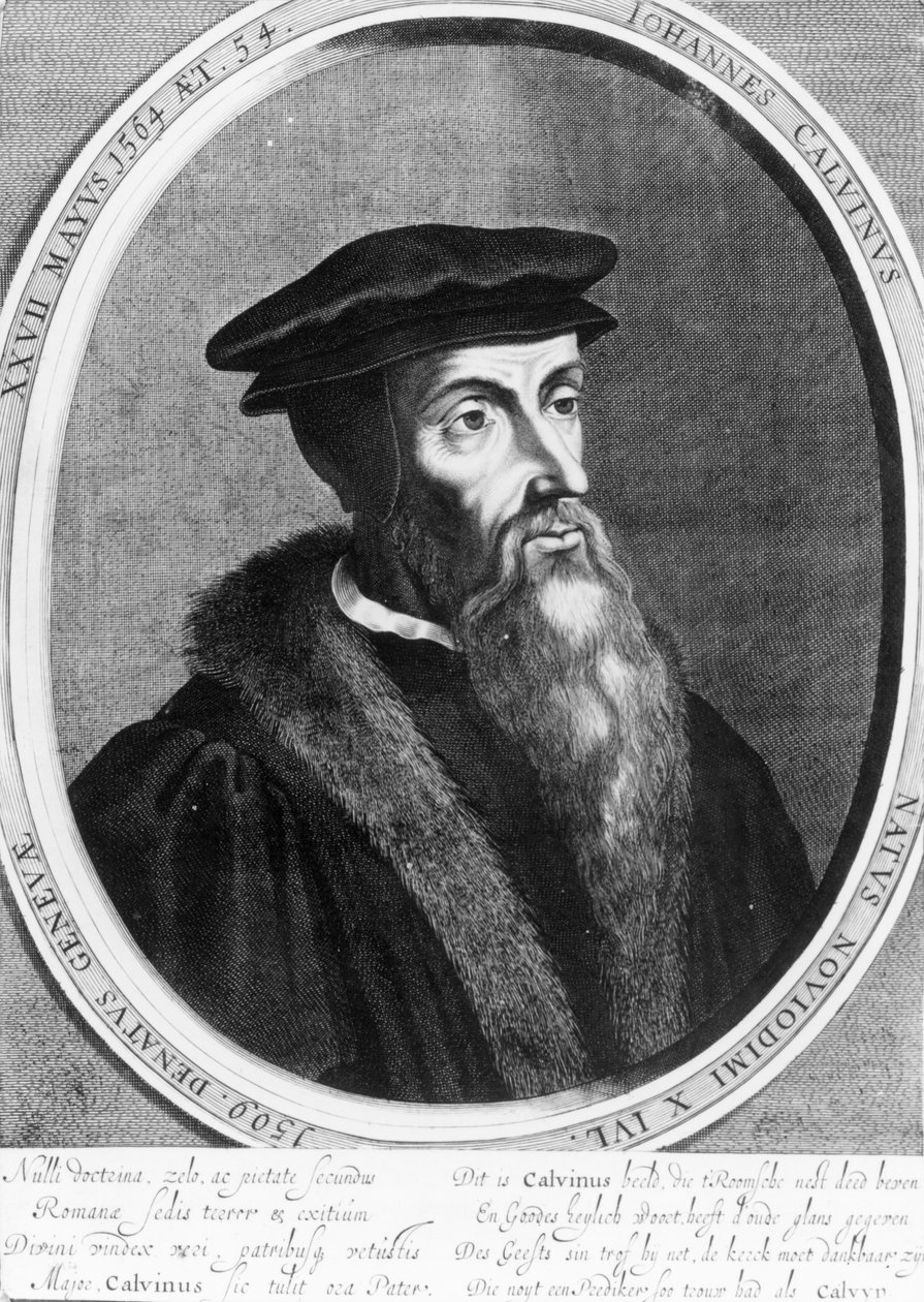 Johannes Calvin (1509-64) von English School