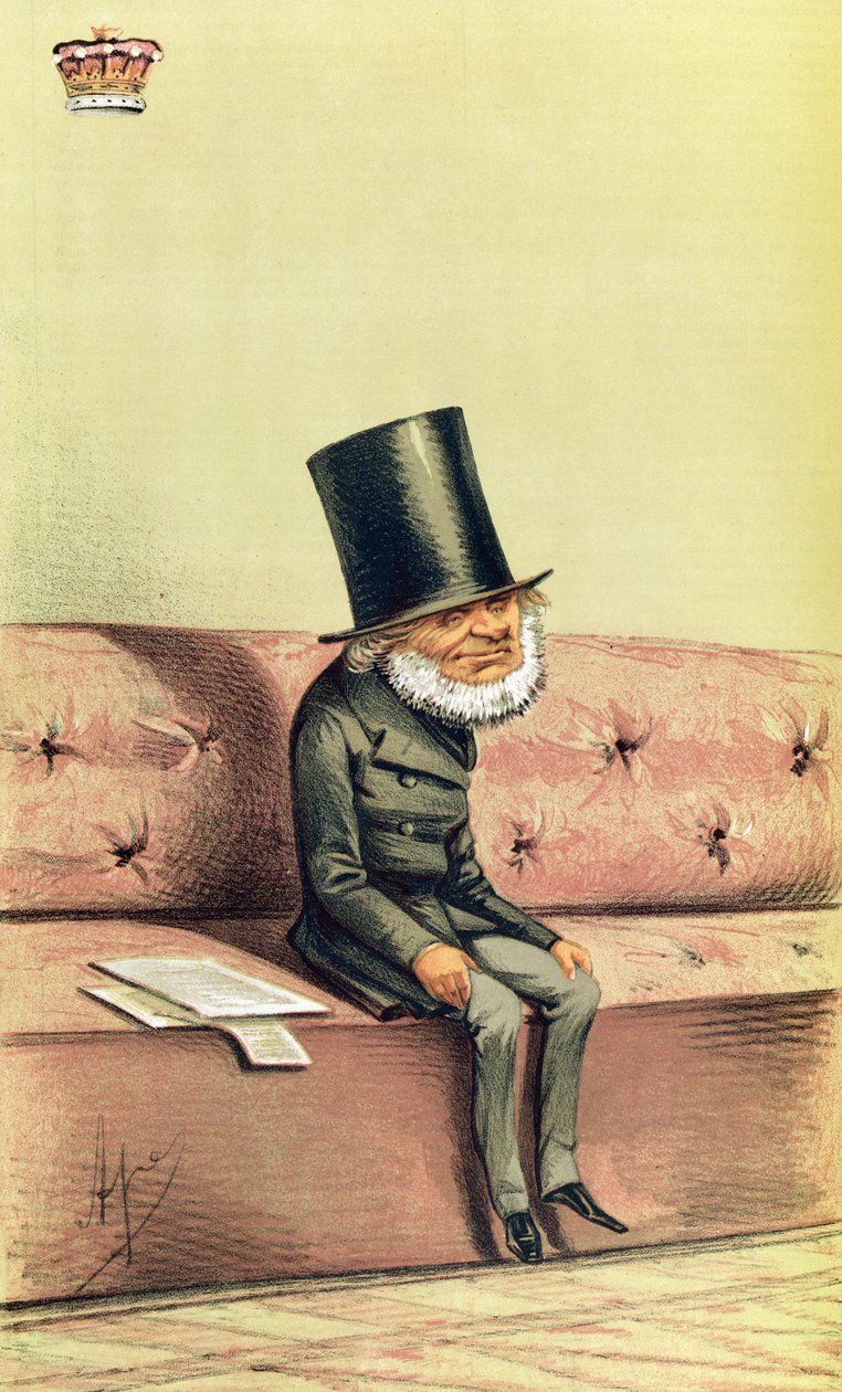 Lord John Russell (1792-1878) Karikatur aus Vanity Fair, 1869 von English School