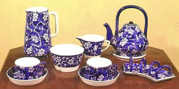 Minton Teeservice passendes Tablettoberteil, 1890 von English School