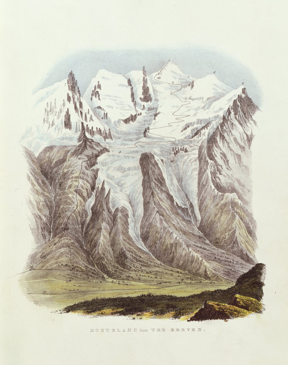 Mont Blanc von Brevin von English School