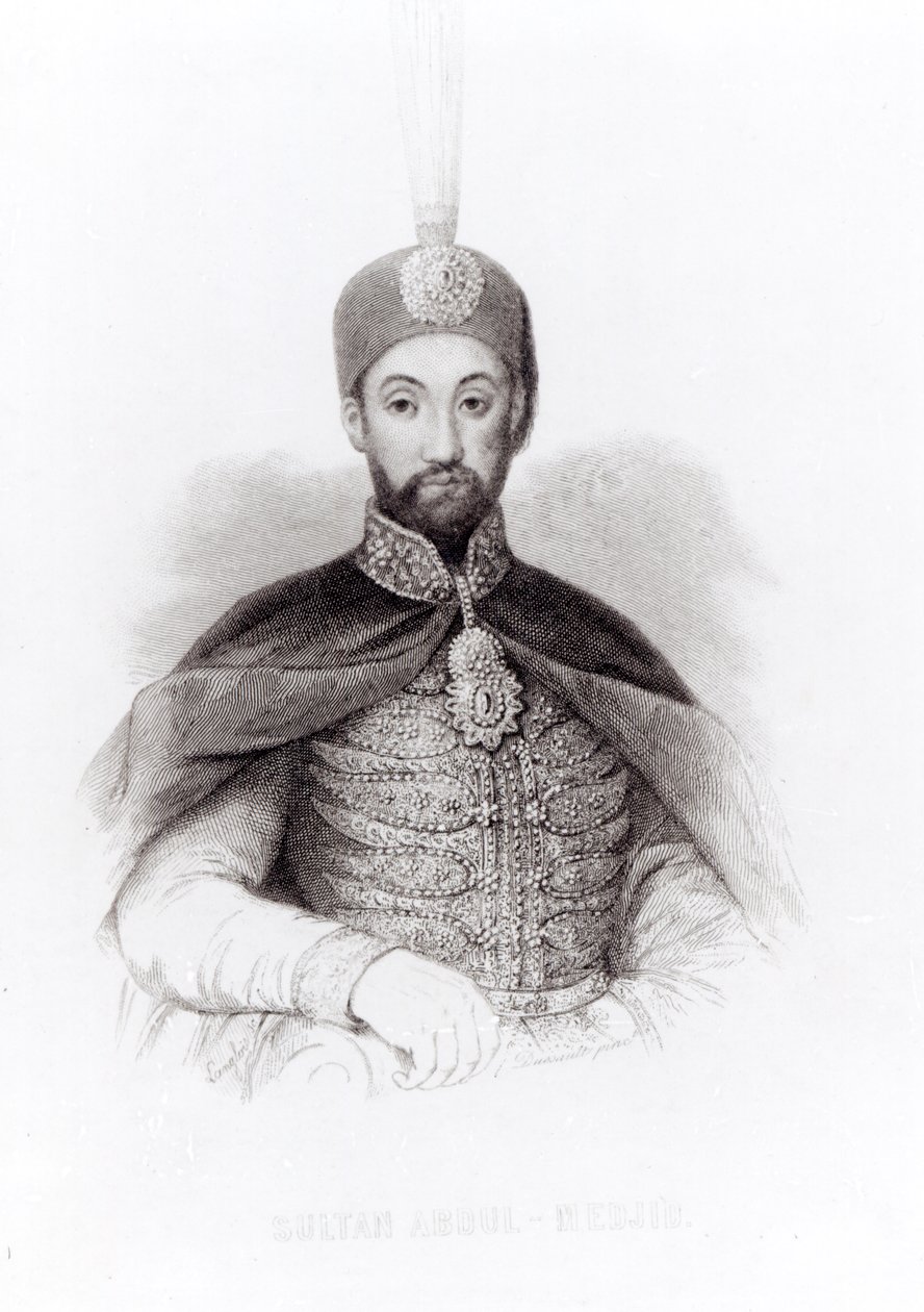 Porträt von Abdulmecit von English School